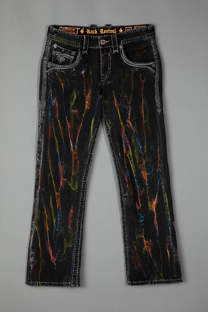 Lunar Rock Bootcut Jeans Black Wash - Image 7