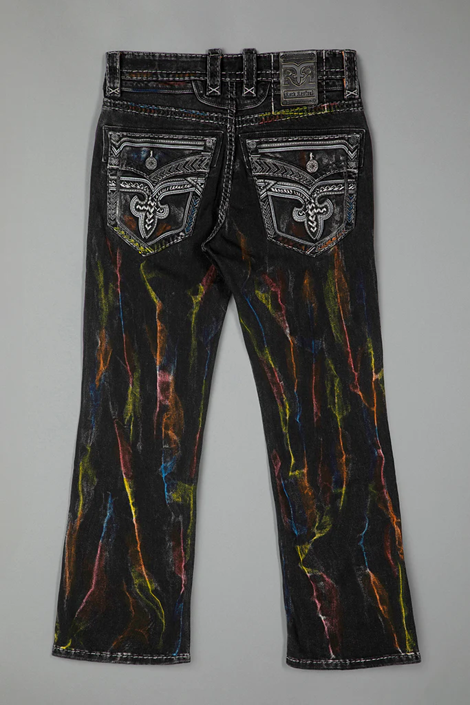 Lunar Rock Bootcut Jeans Black Wash - Image 8