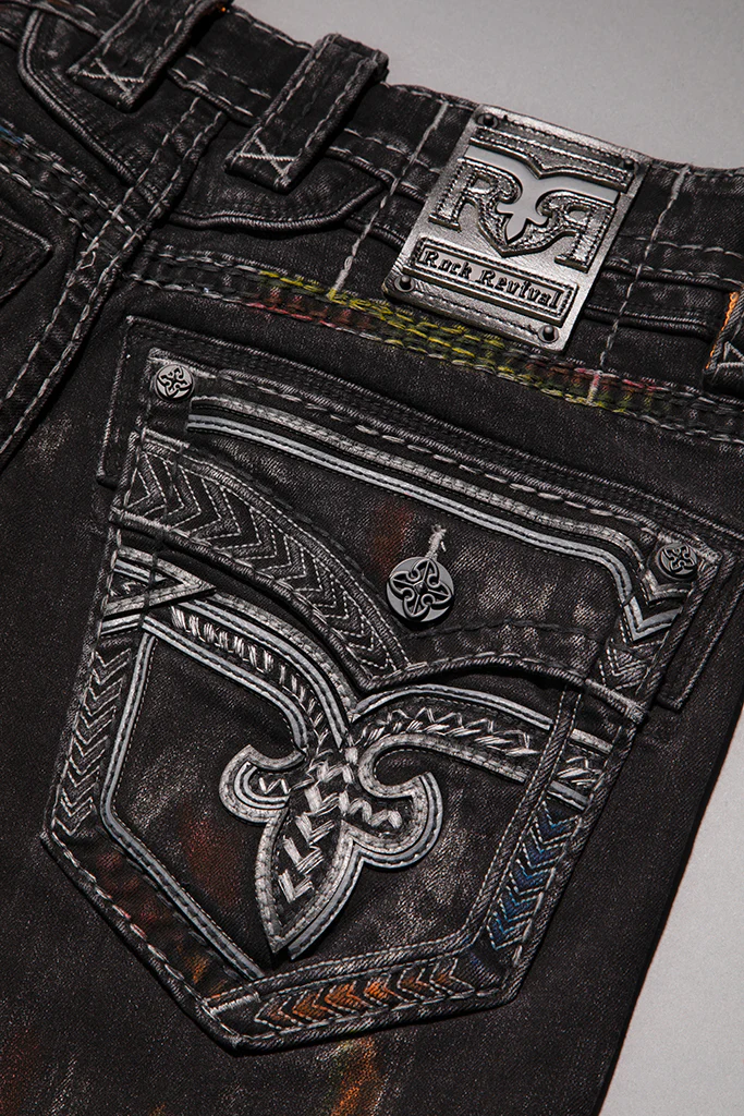 Lunar Rock Bootcut Jeans Black Wash - Image 9