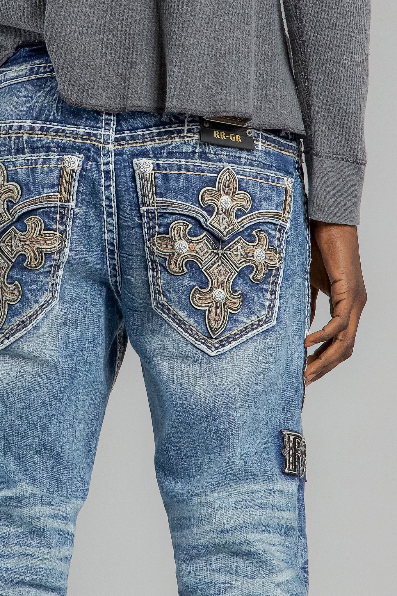 Mason Bootcut Jeans in Medium Blue - GR Collection - Image 2