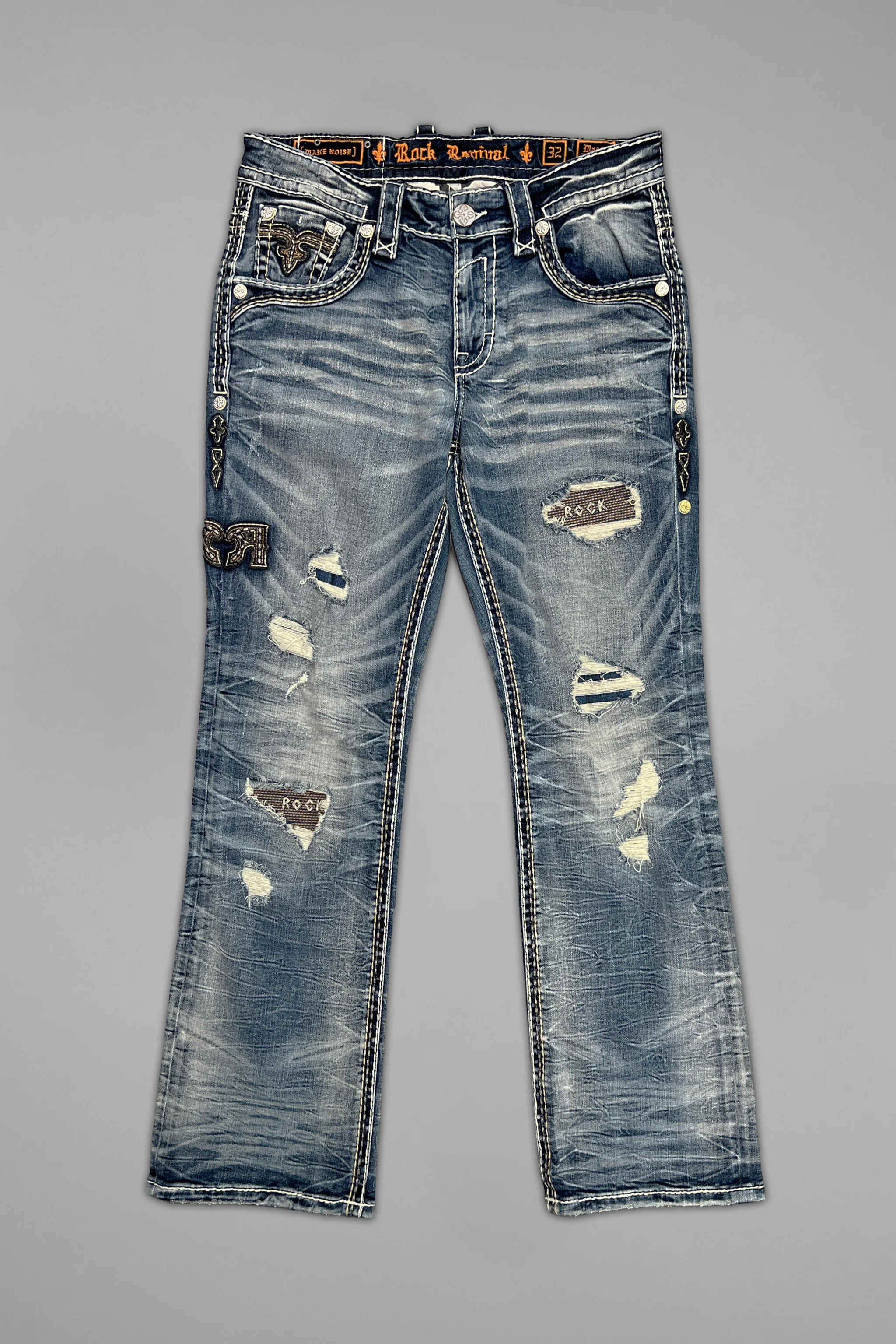 Mason Bootcut Jeans in Medium Blue - GR Collection - Image 6