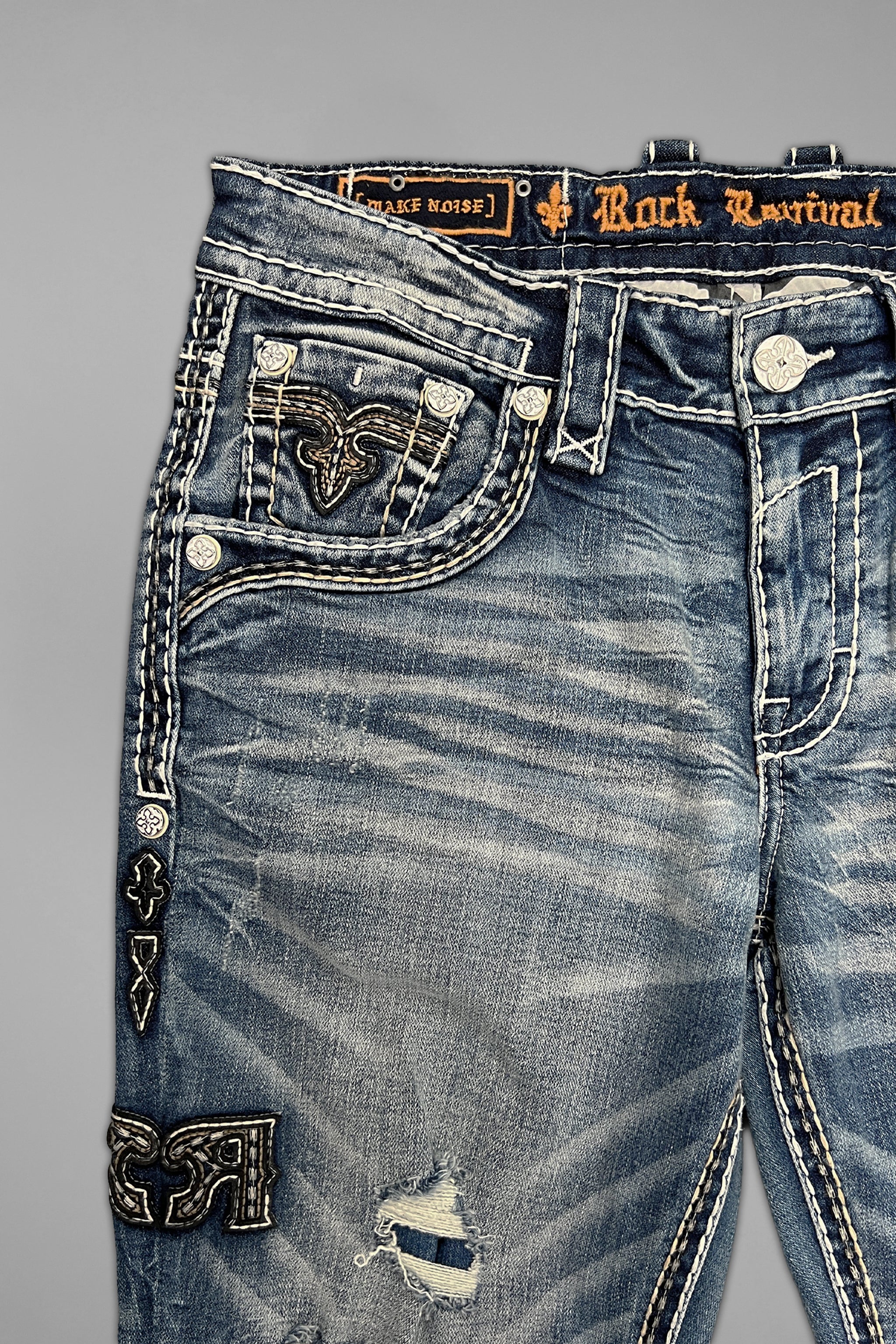 Mason Bootcut Jeans in Medium Blue - GR Collection - Image 7