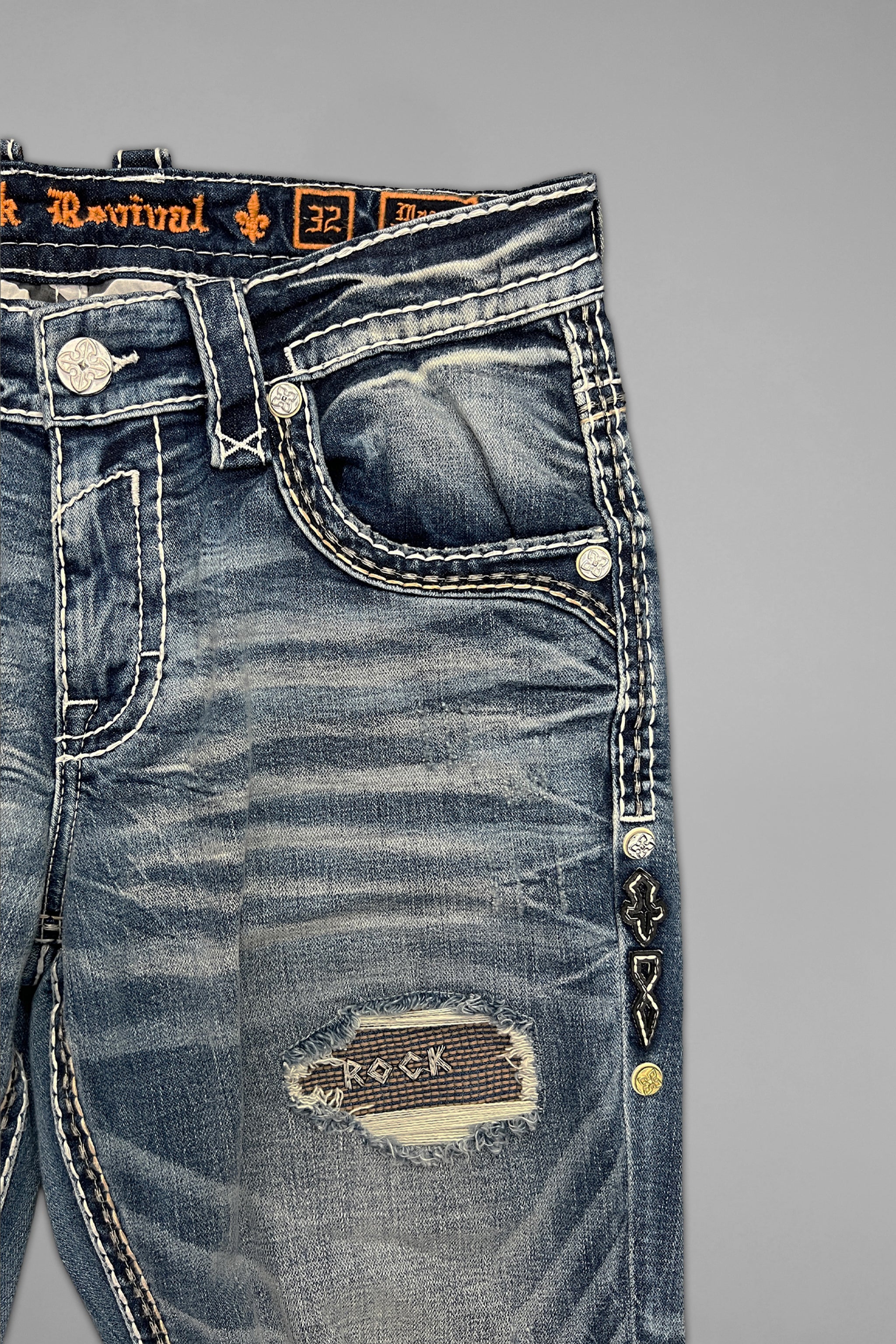 Mason Bootcut Jeans in Medium Blue - GR Collection - Image 8