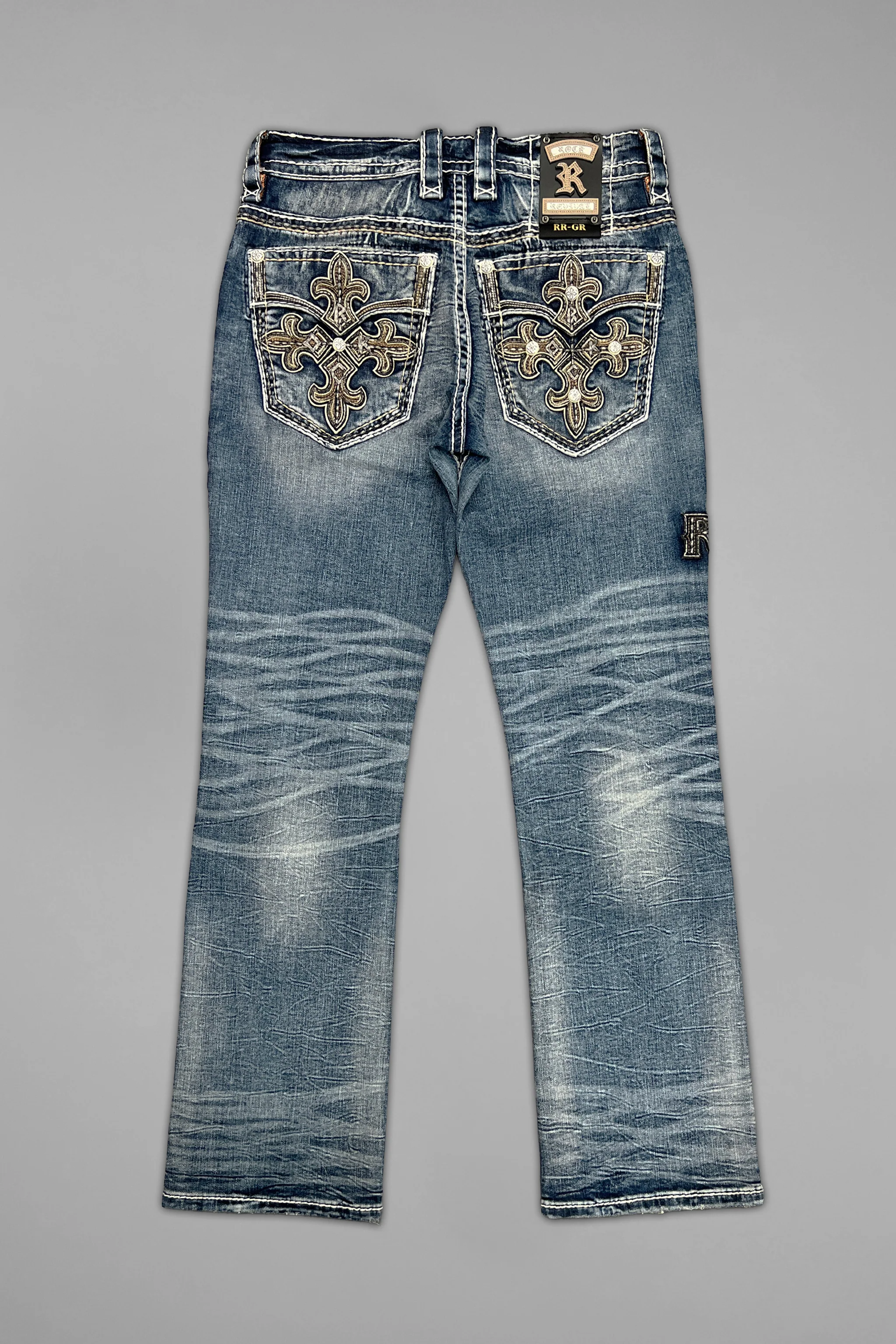 Mason Bootcut Jeans in Medium Blue - GR Collection - Image 9