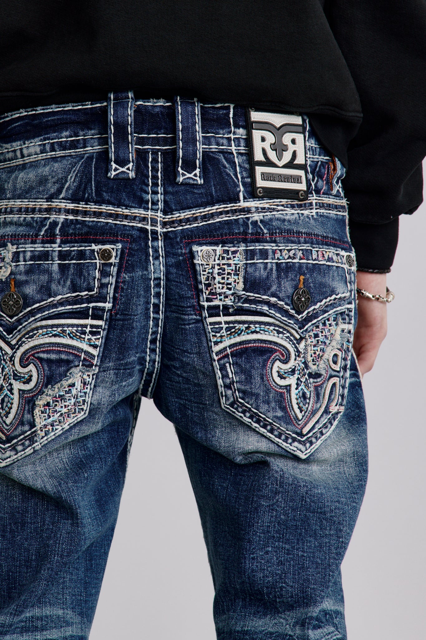 Mckay Straight Jeans in Medium Blue - Image 2