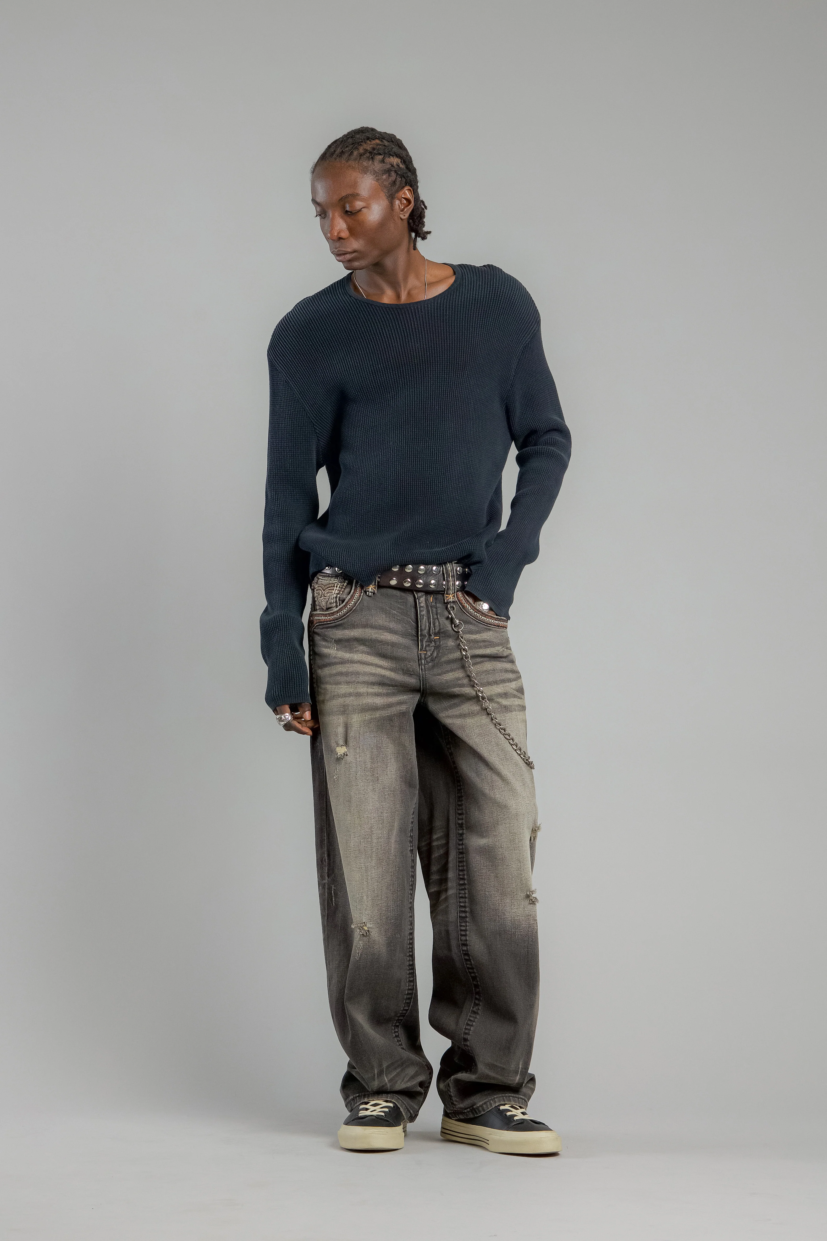 Milton Relaxed Baggy 2 Jeans in Vintage Black