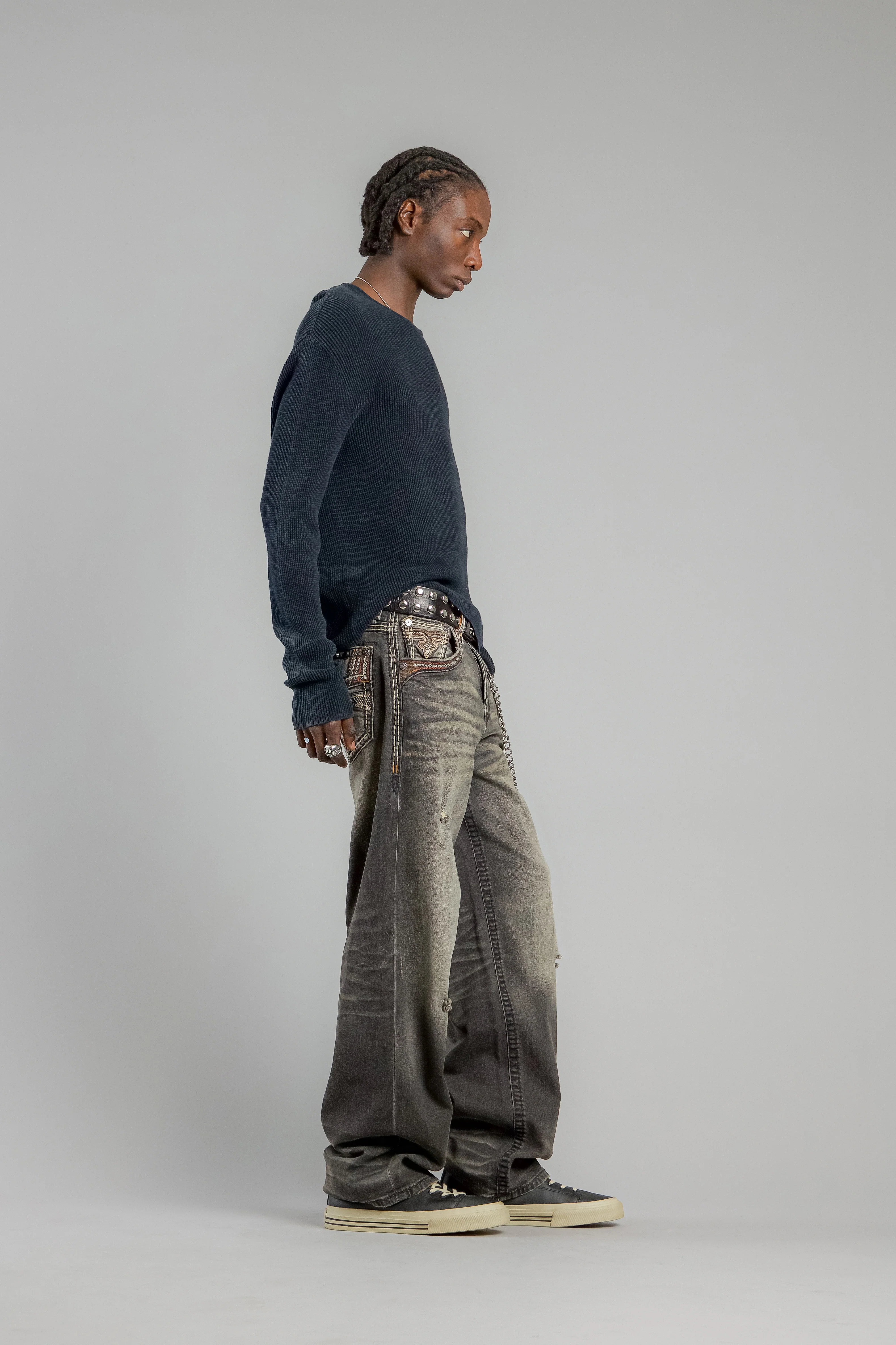 Milton Relaxed Baggy 2 Jeans in Vintage Black - Image 4