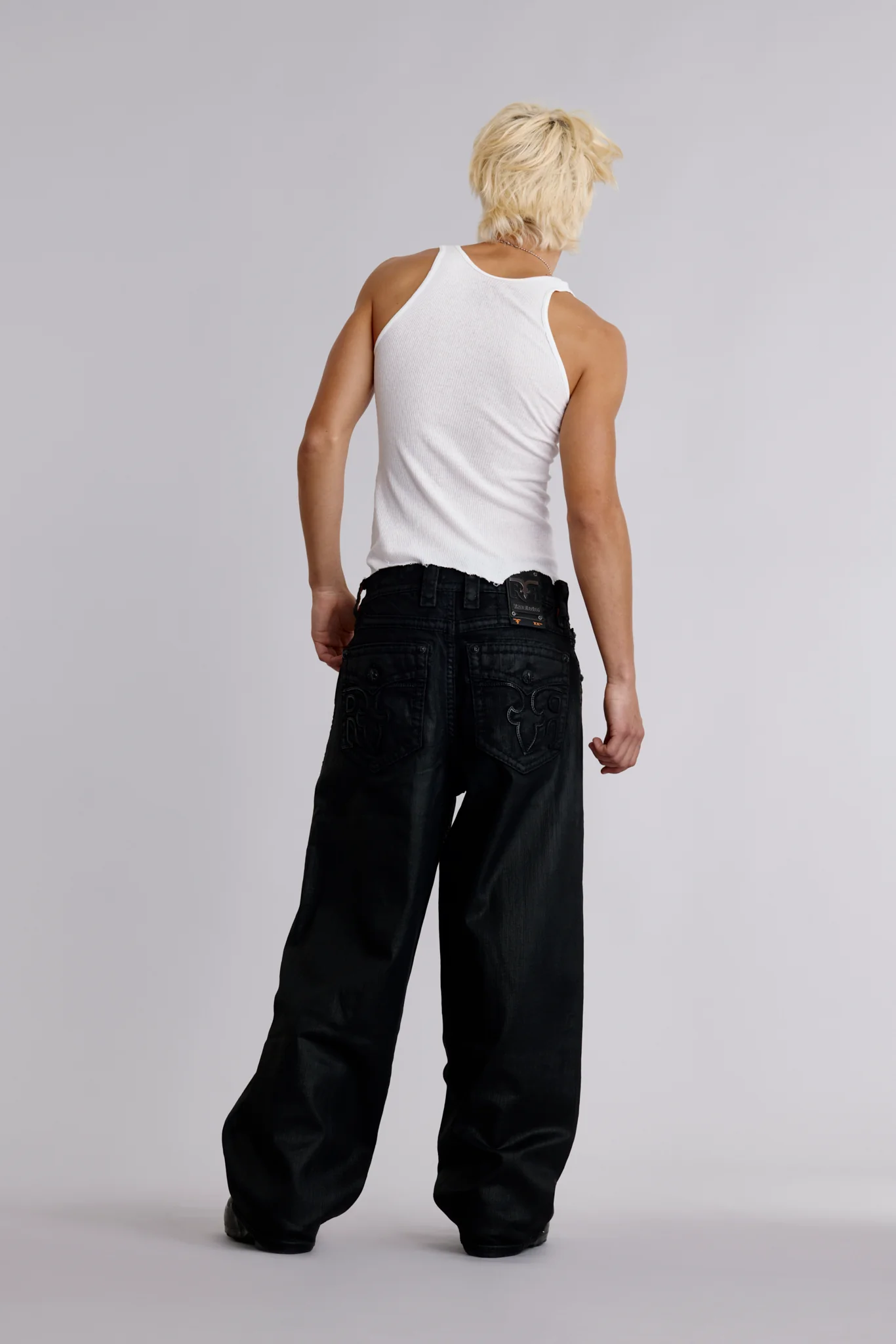 Newton Baggy 3 Jeans in Black Coating - Image 3