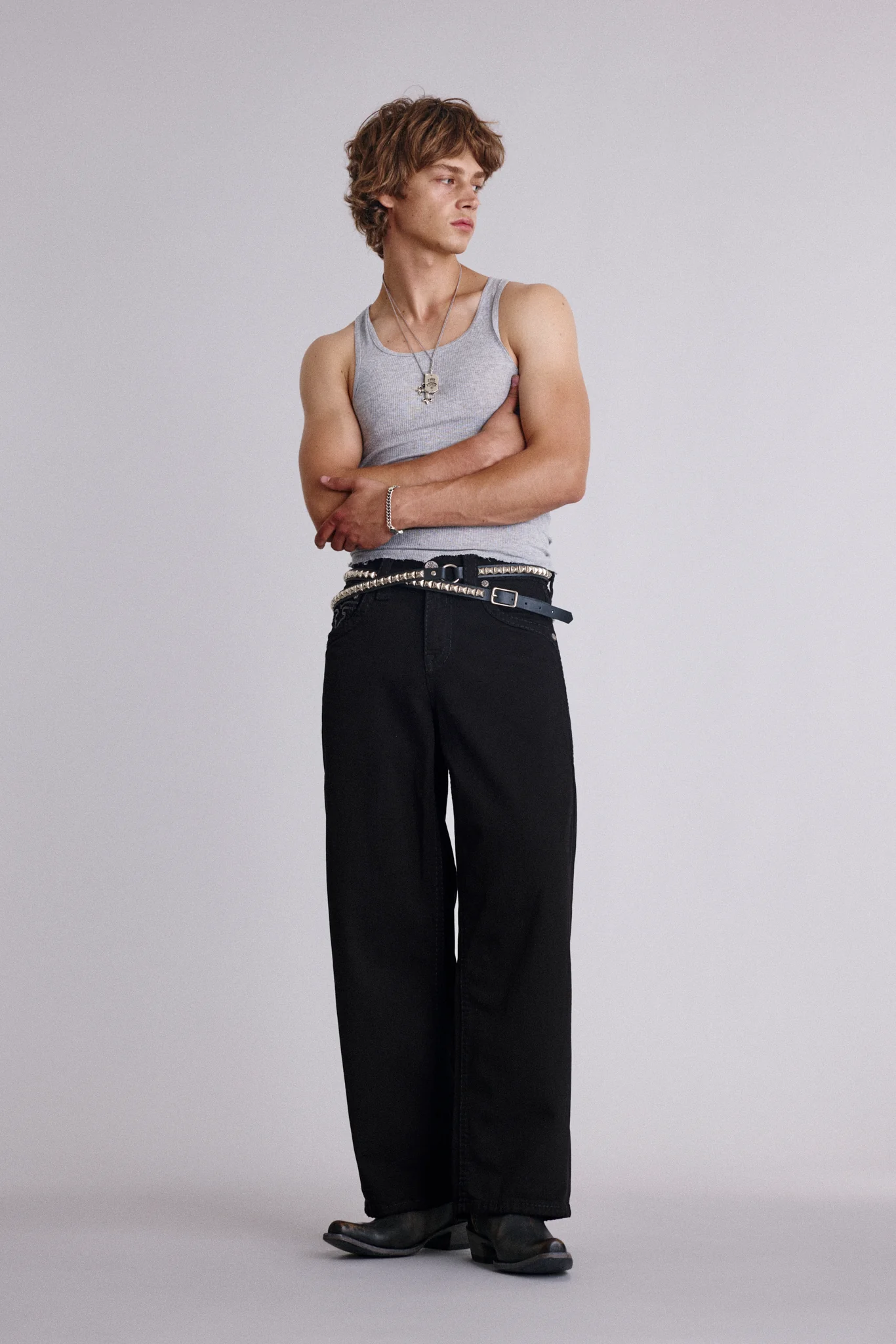 Newton Baggy 3 Jeans in Black Midnight - Image 4