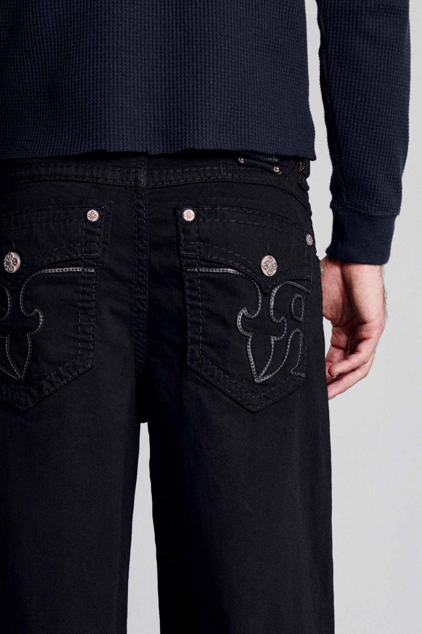 Newton Baggy 3 Jeans in Black Midnight - Image 9