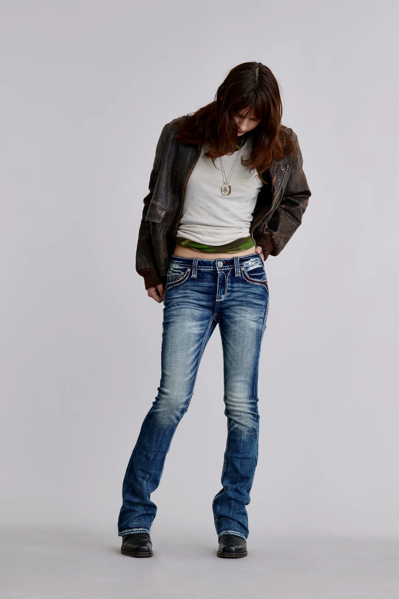 Peacoat Bootcut Jeans