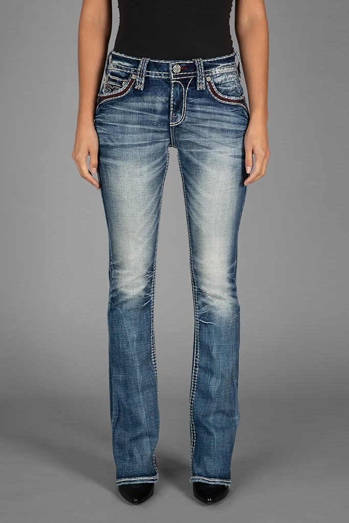 Peacoat Bootcut Jeans - Image 6