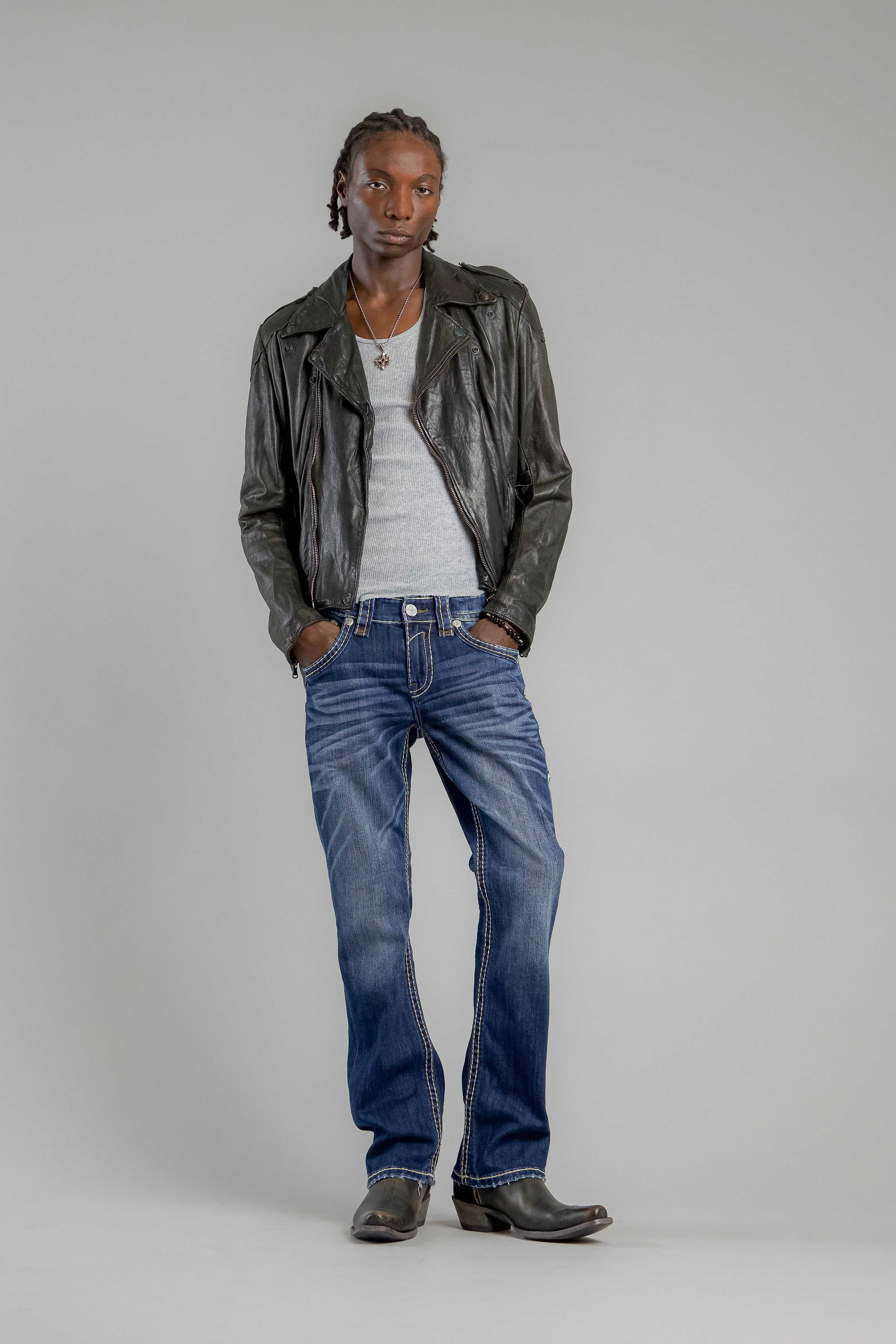 Prarie Bootcut Jeans in Dark Blue