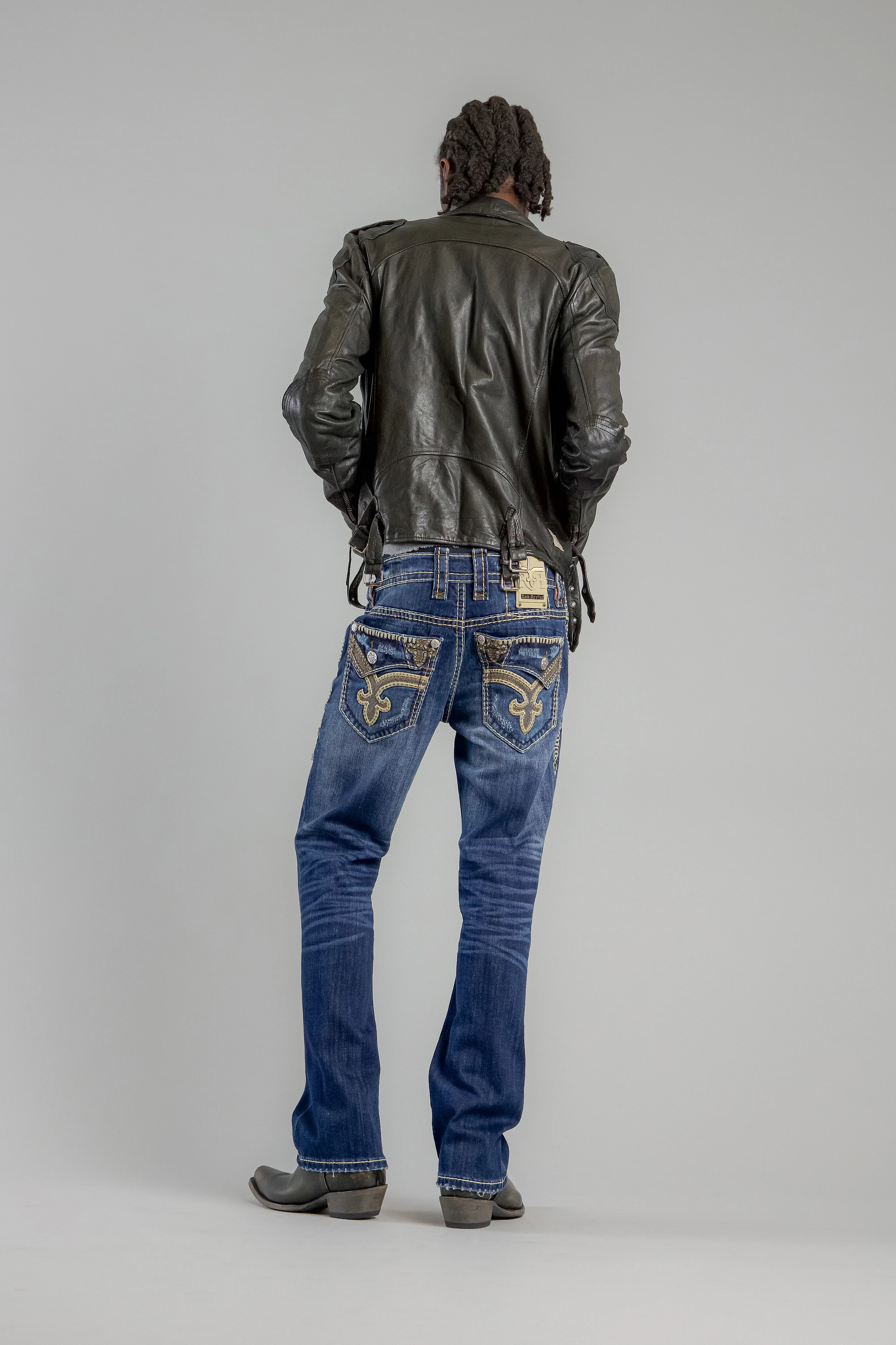 Prarie Bootcut Jeans in Dark Blue - Image 3