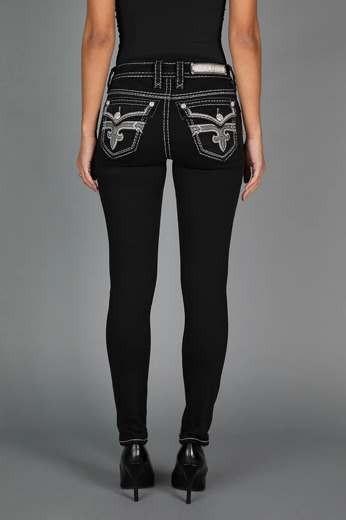 Raanan Skinny Jeans in Black - Image 6