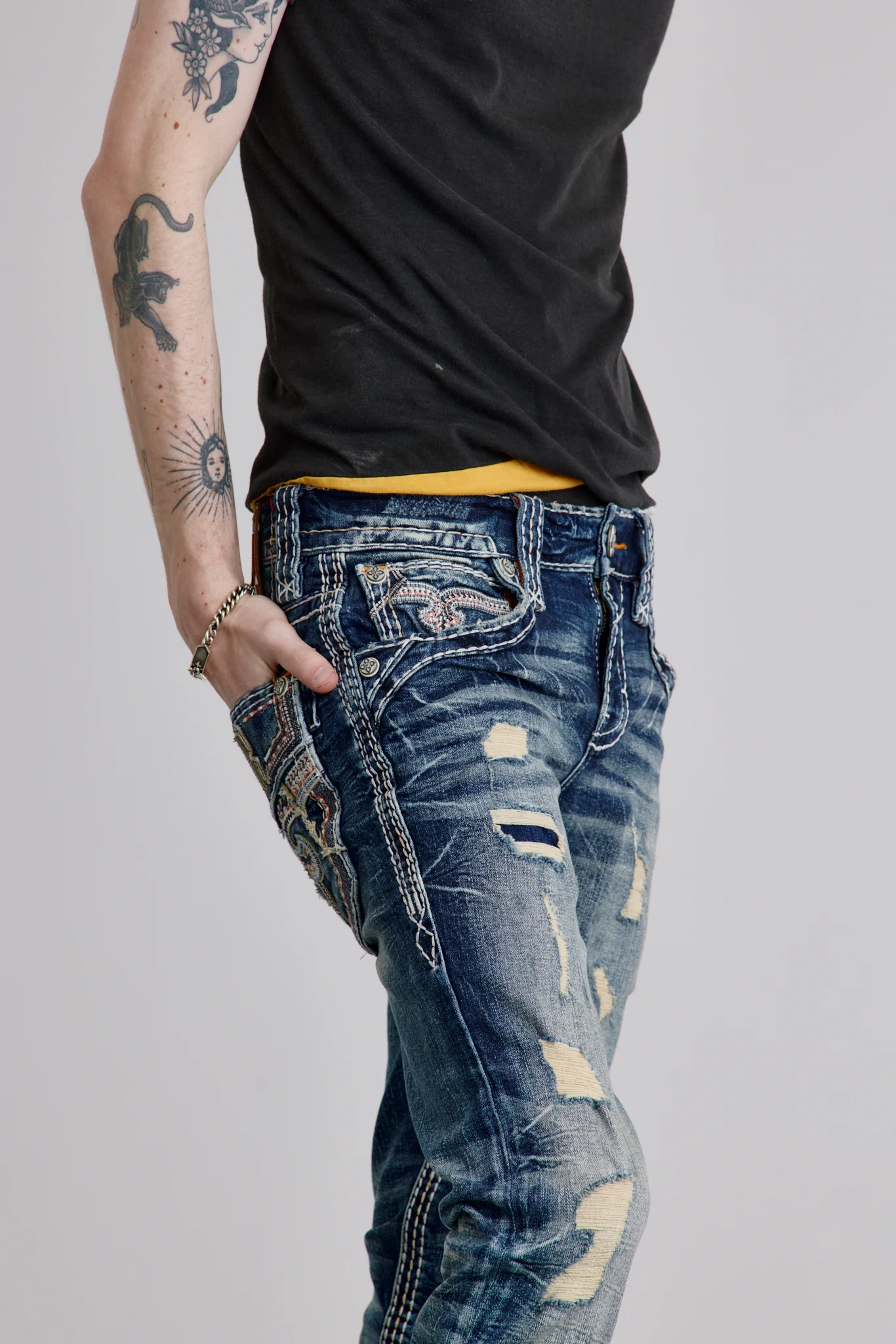 Richie Alt Straight Jeans in Blue - Image 4