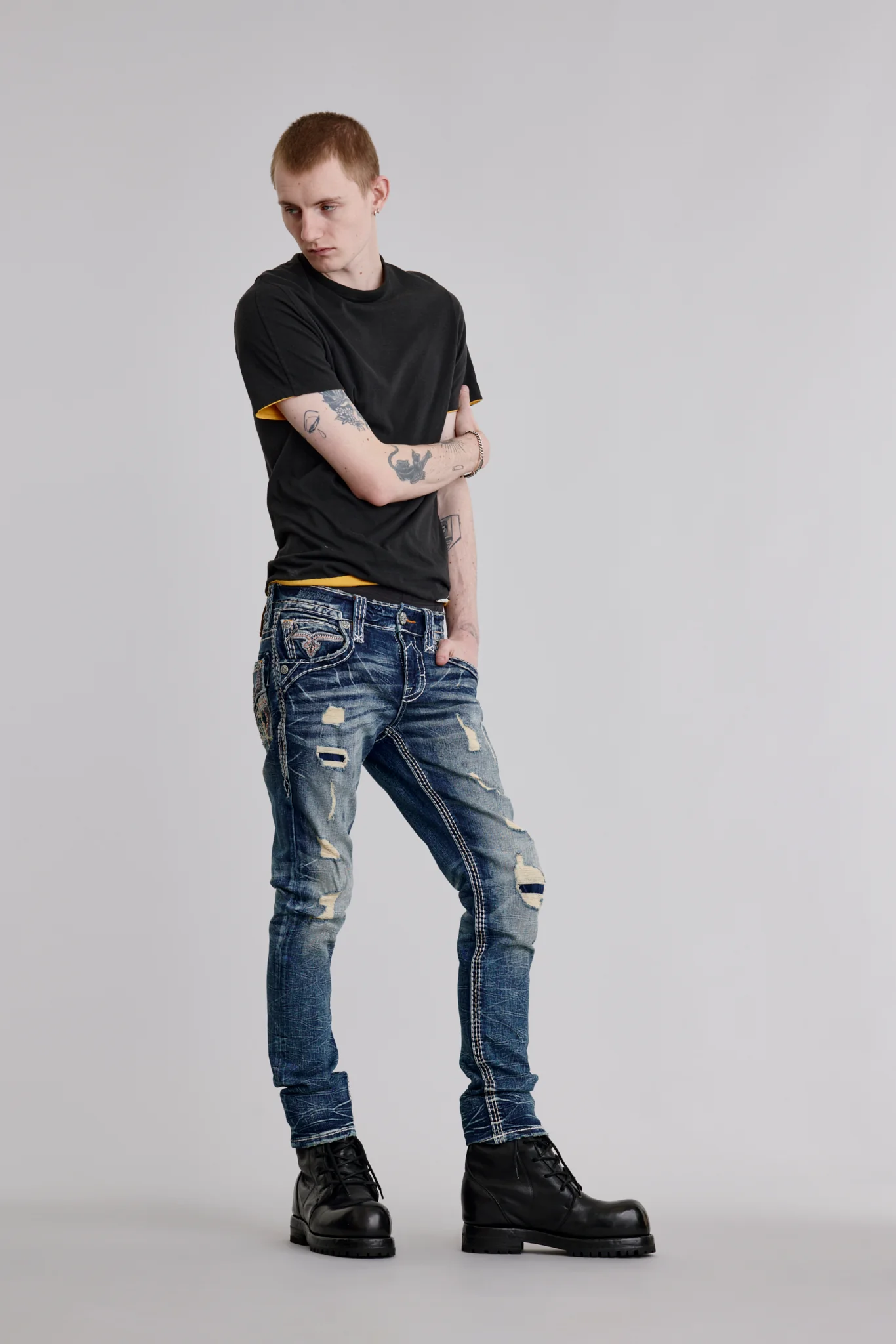 Richie Alt Straight Jeans in Blue - Image 6