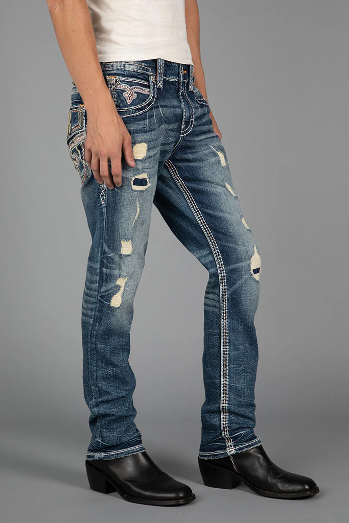 Richie Alt Straight Jeans in Blue - Image 8