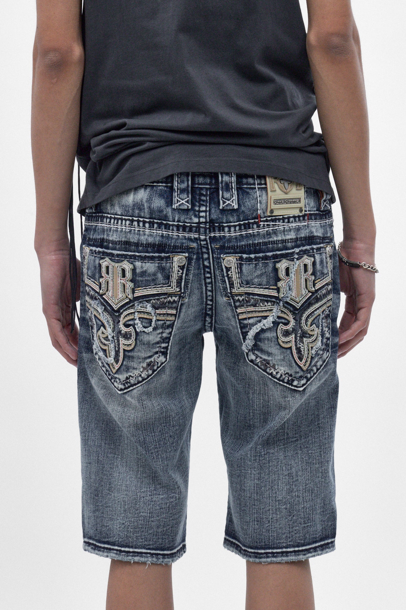 Richie Denim Shorts in Medium Blue