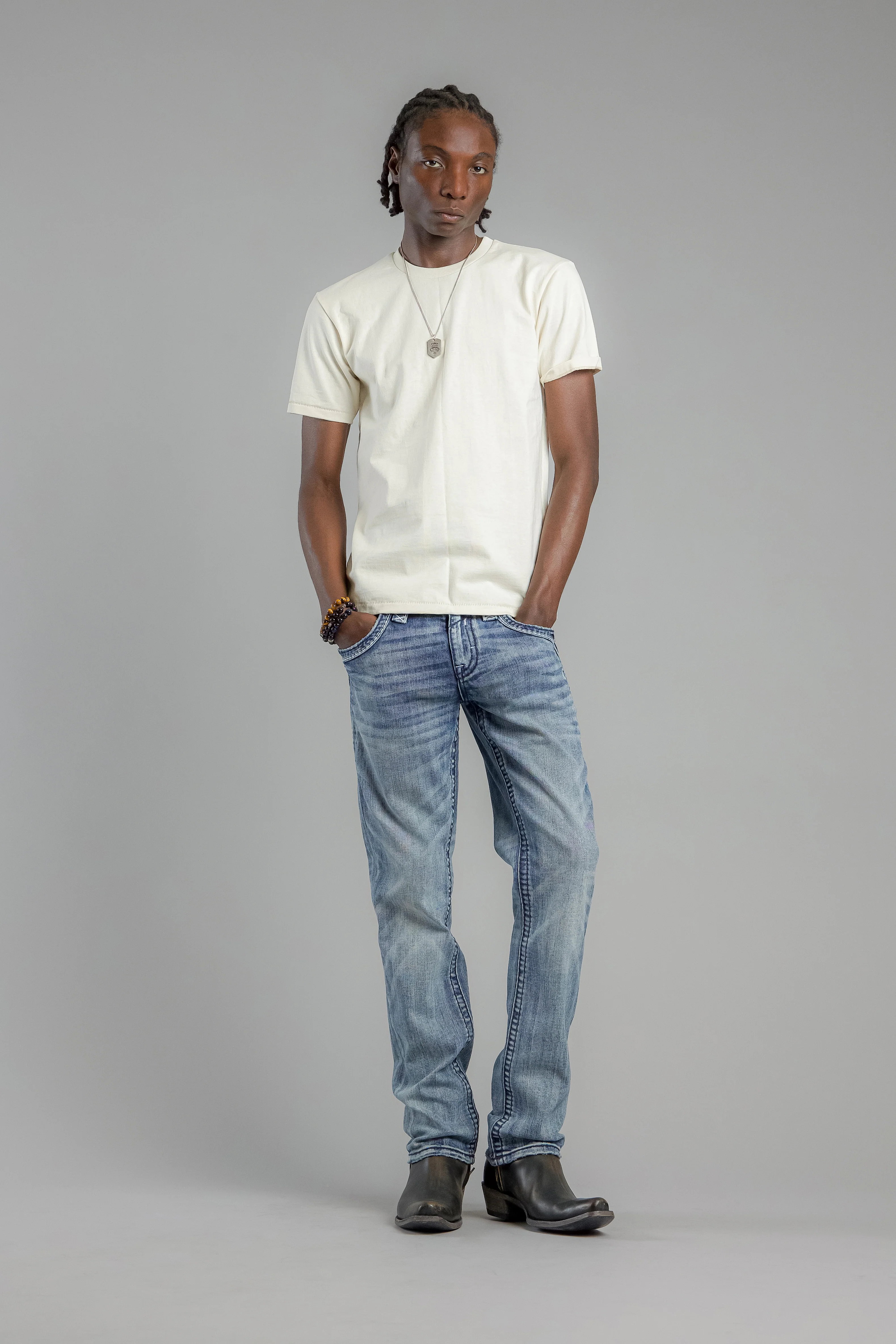 Richie Straight Jeans in Light Blue