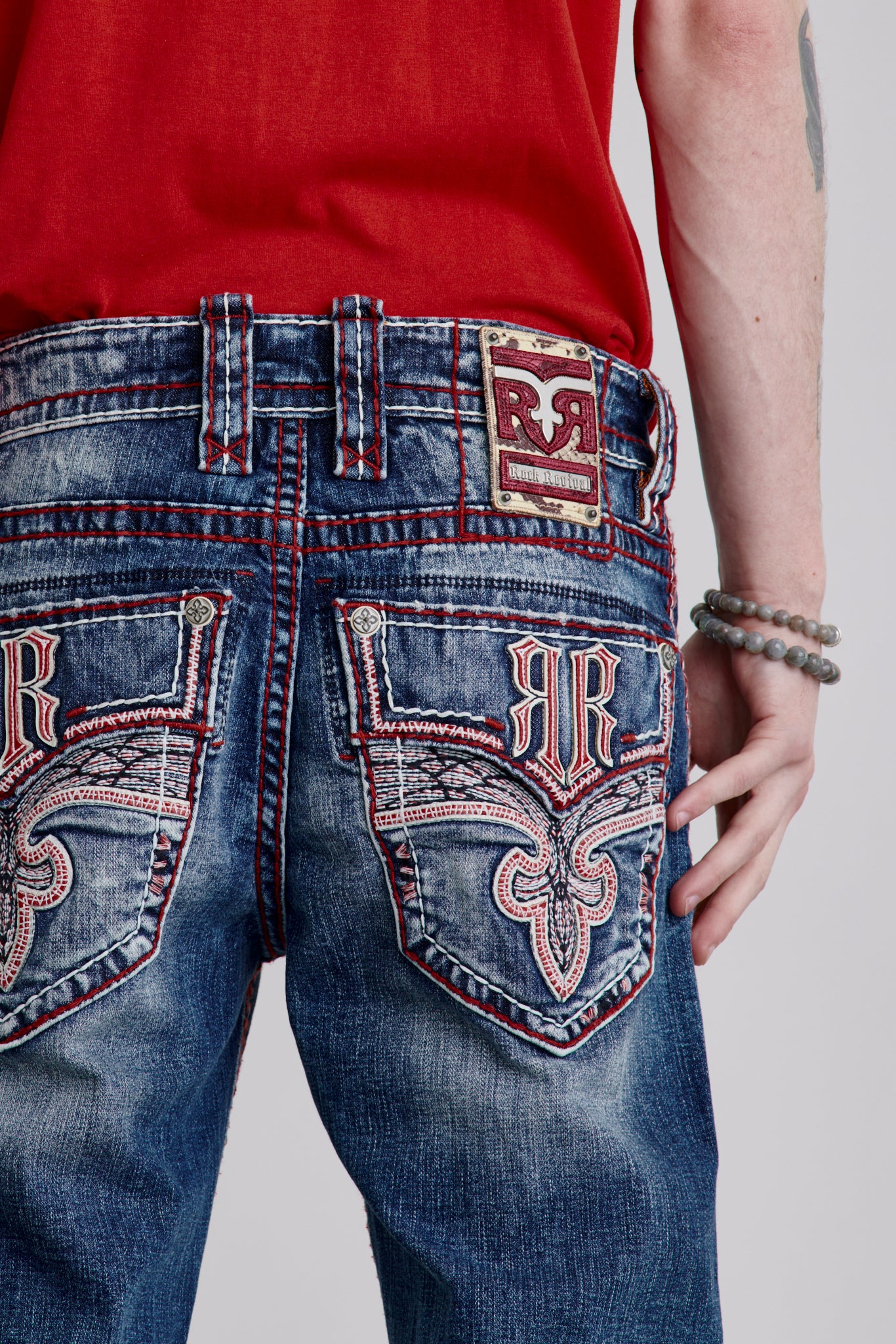 Richie Straight Jeans in Medium Wash - Image 3