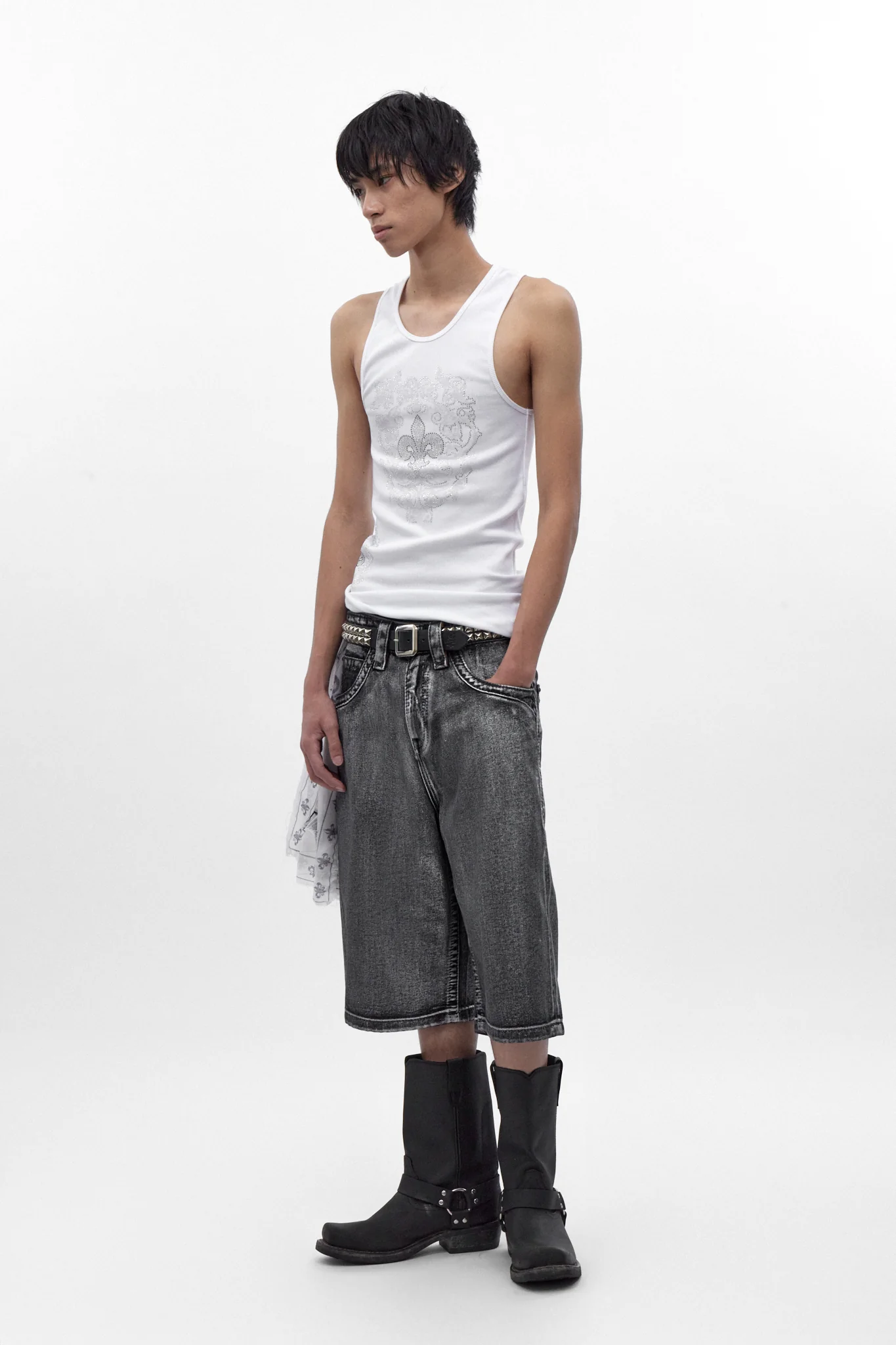 Rock Revival by Jaded London Silver Dust Shorts (M) - Image 5