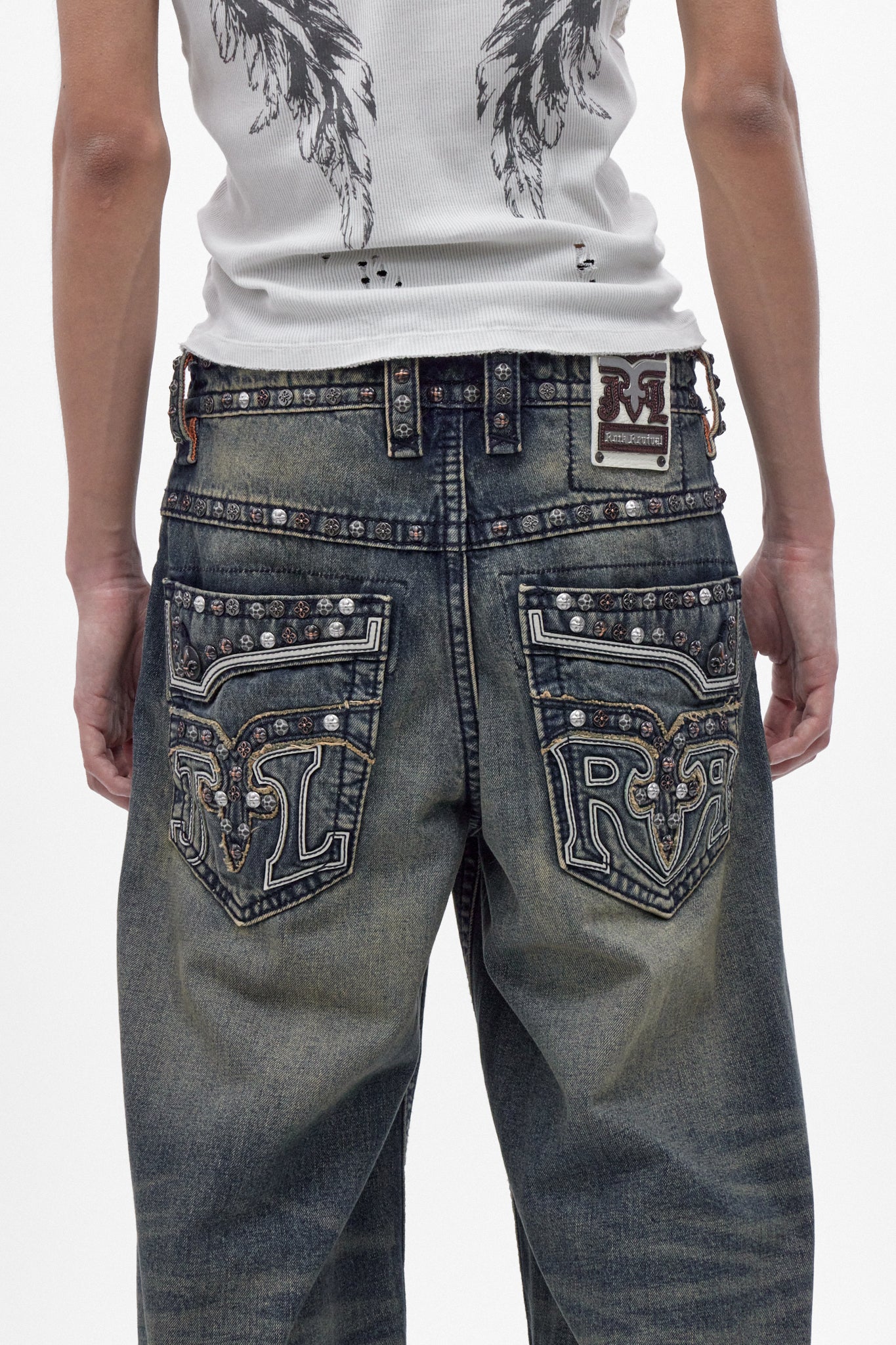 Colossus jeans, By Jaded London in Dark Blue (M)