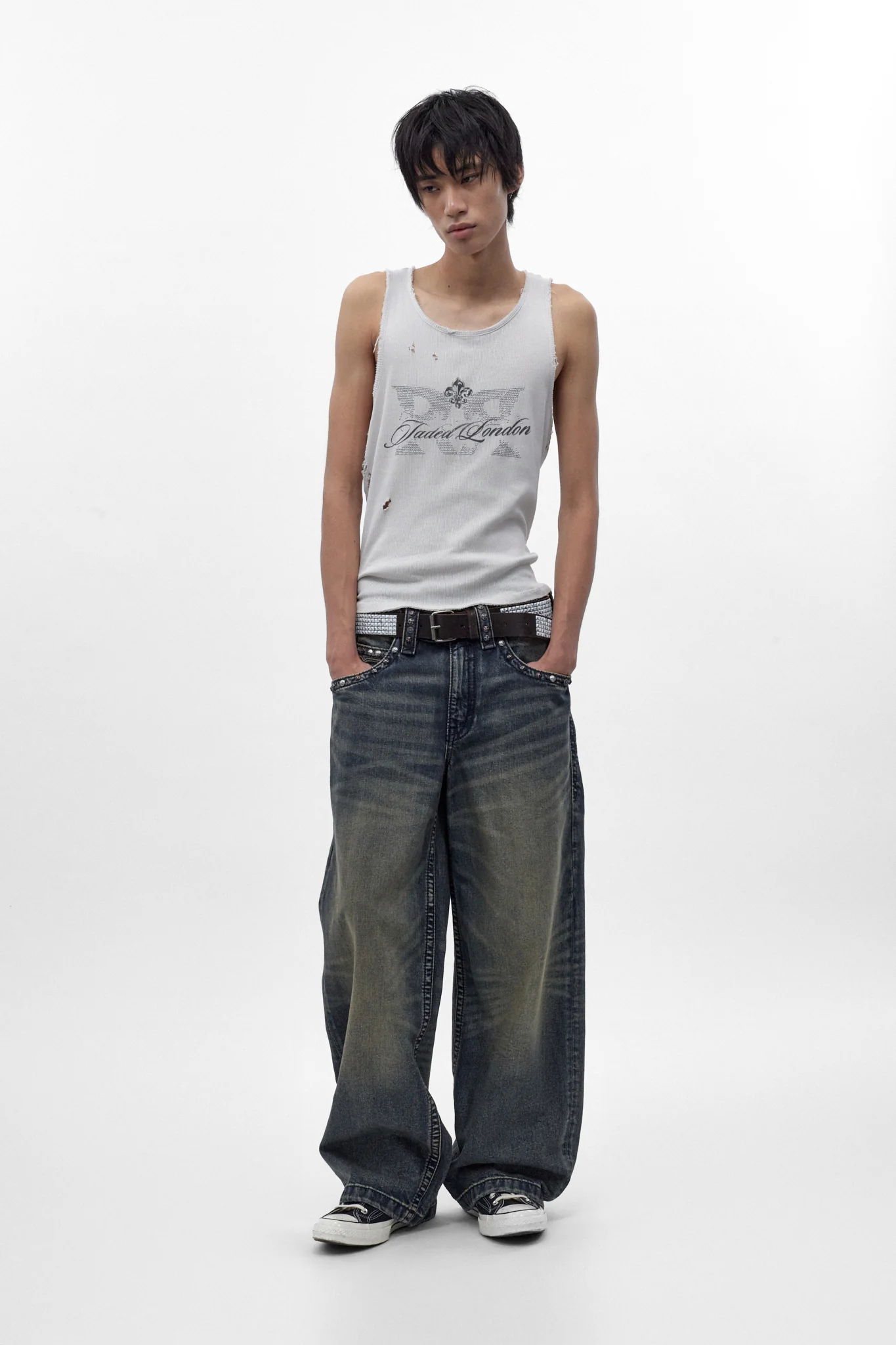 Colossus jeans, By Jaded London in Dark Blue (M) - Image 2