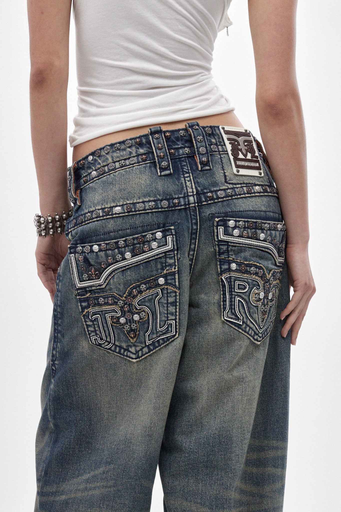 Colossus jeans, By Jaded London in Dark Blue (W) - Image 2