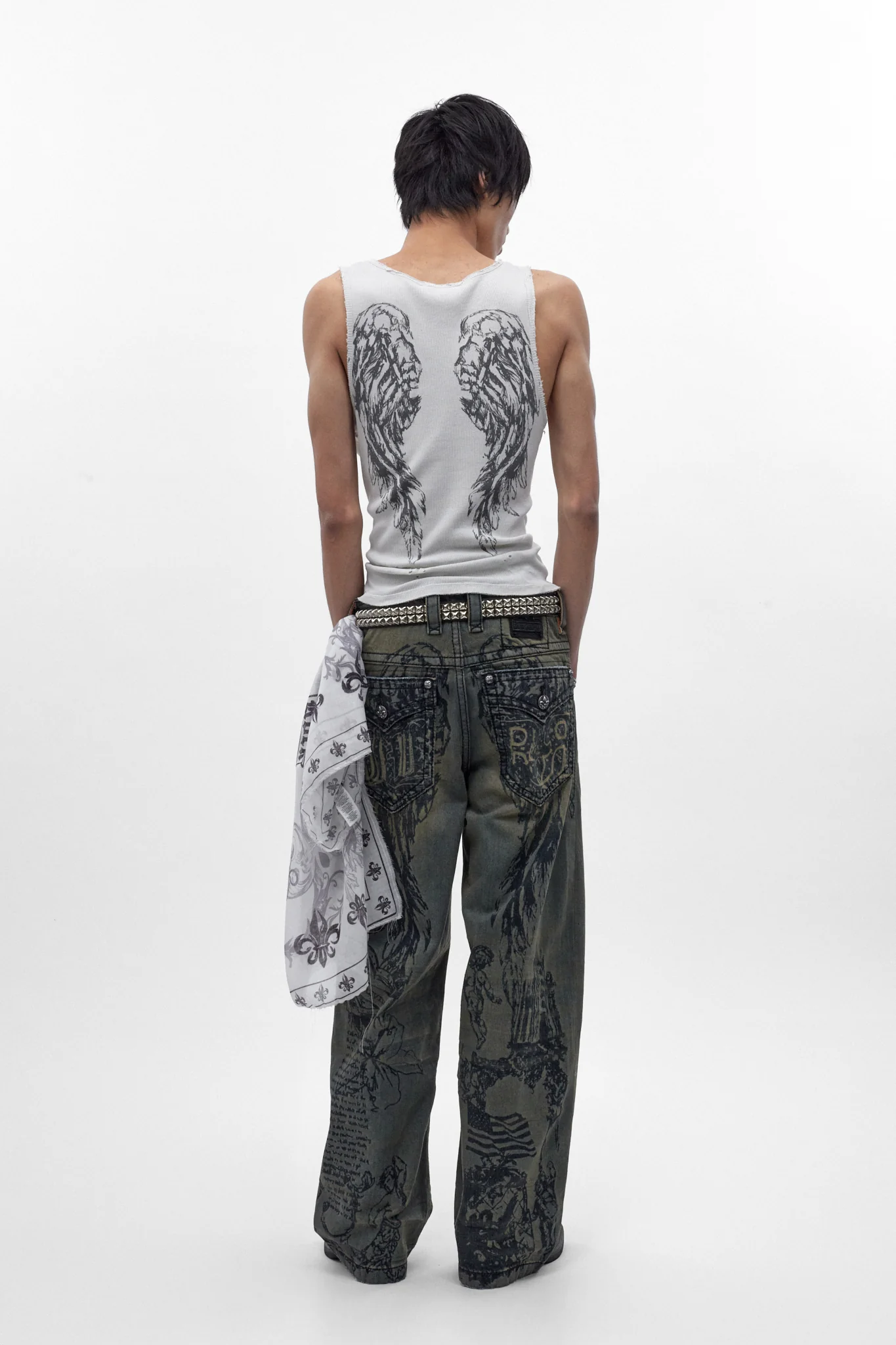 Rock Revival by Jaded London Colossus Jeans in Vintage Blue (M) - Image 6