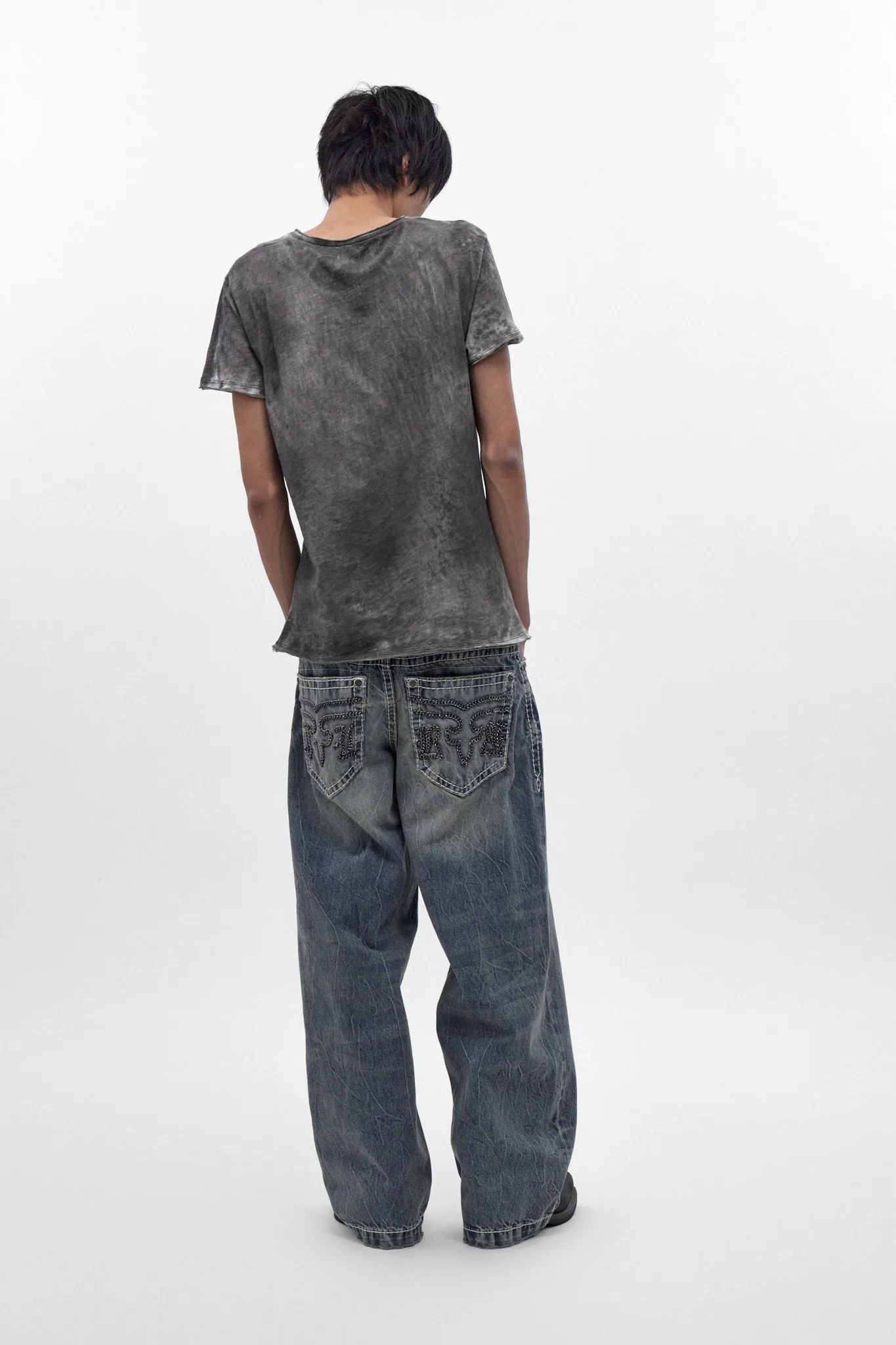 Colossus Jeans, By Jaded London in Medium Blue (M) - Image 5