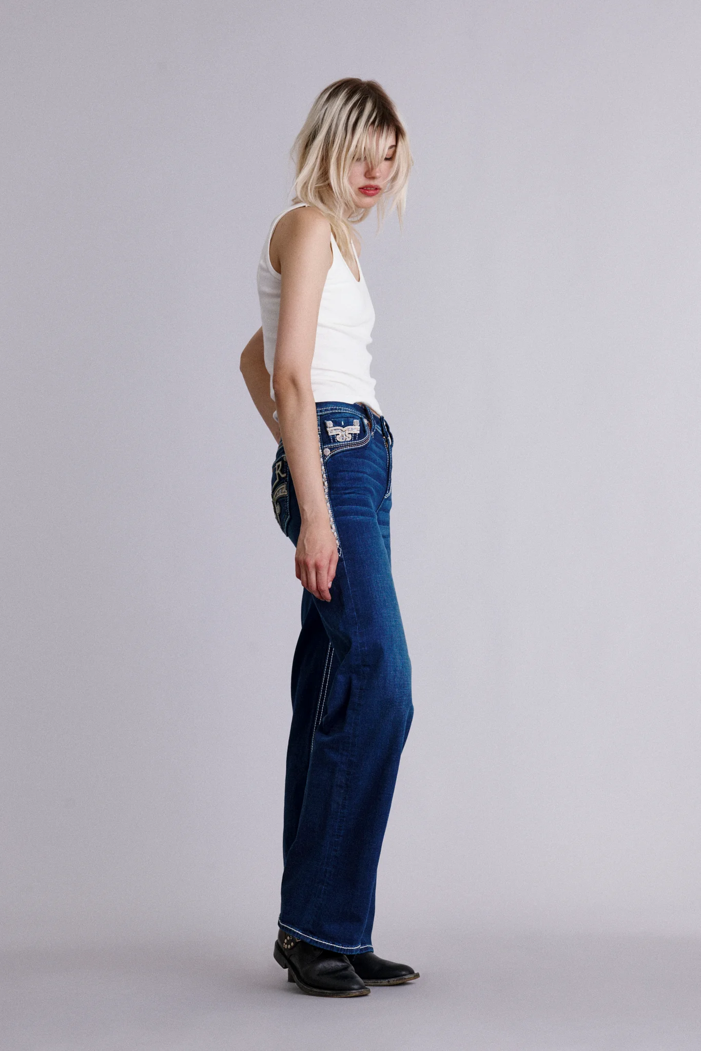 Rozelia High Rise Wide Leg Jeans - Image 5