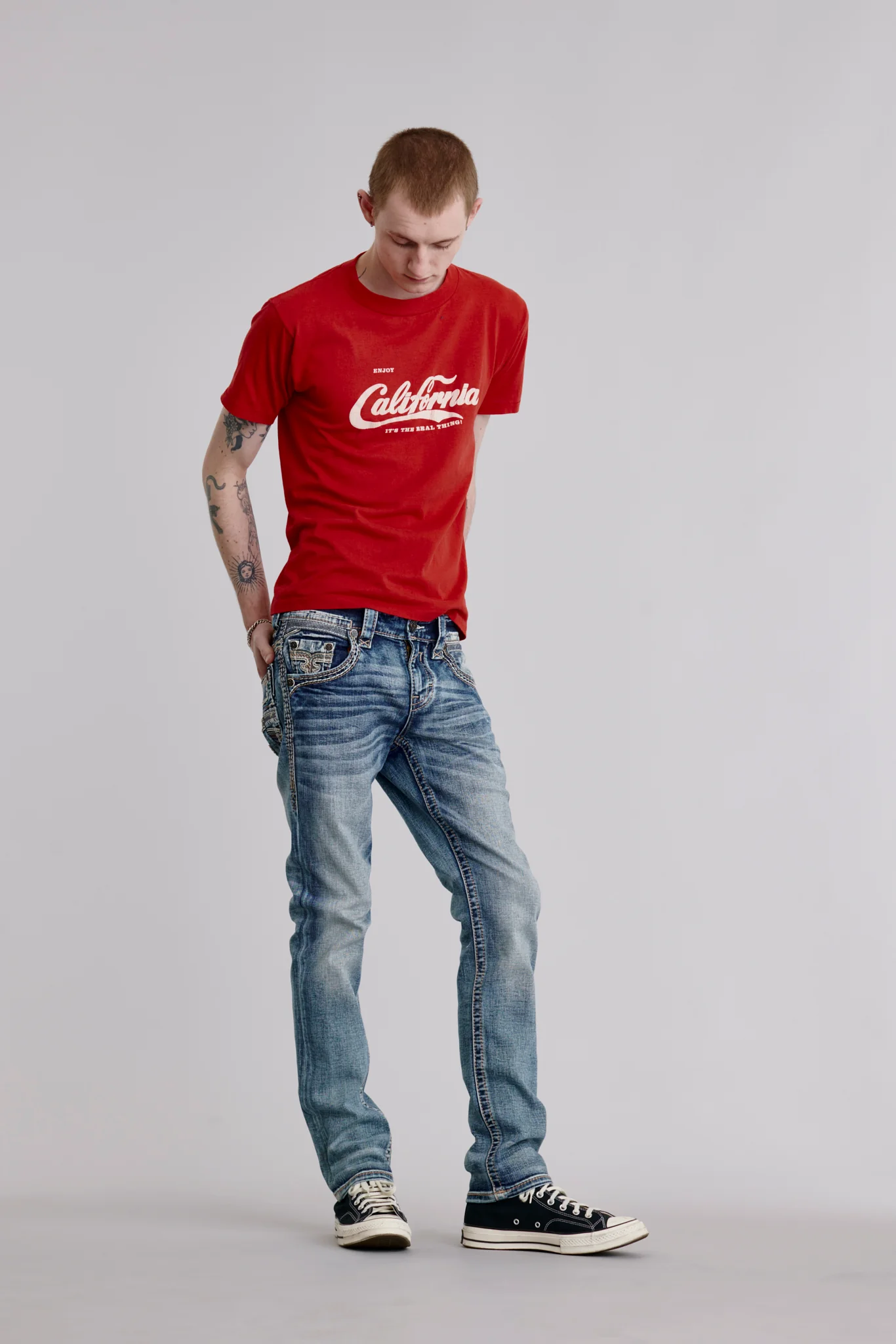 Ruben Straight Jeans in Medium Blue - Image 6