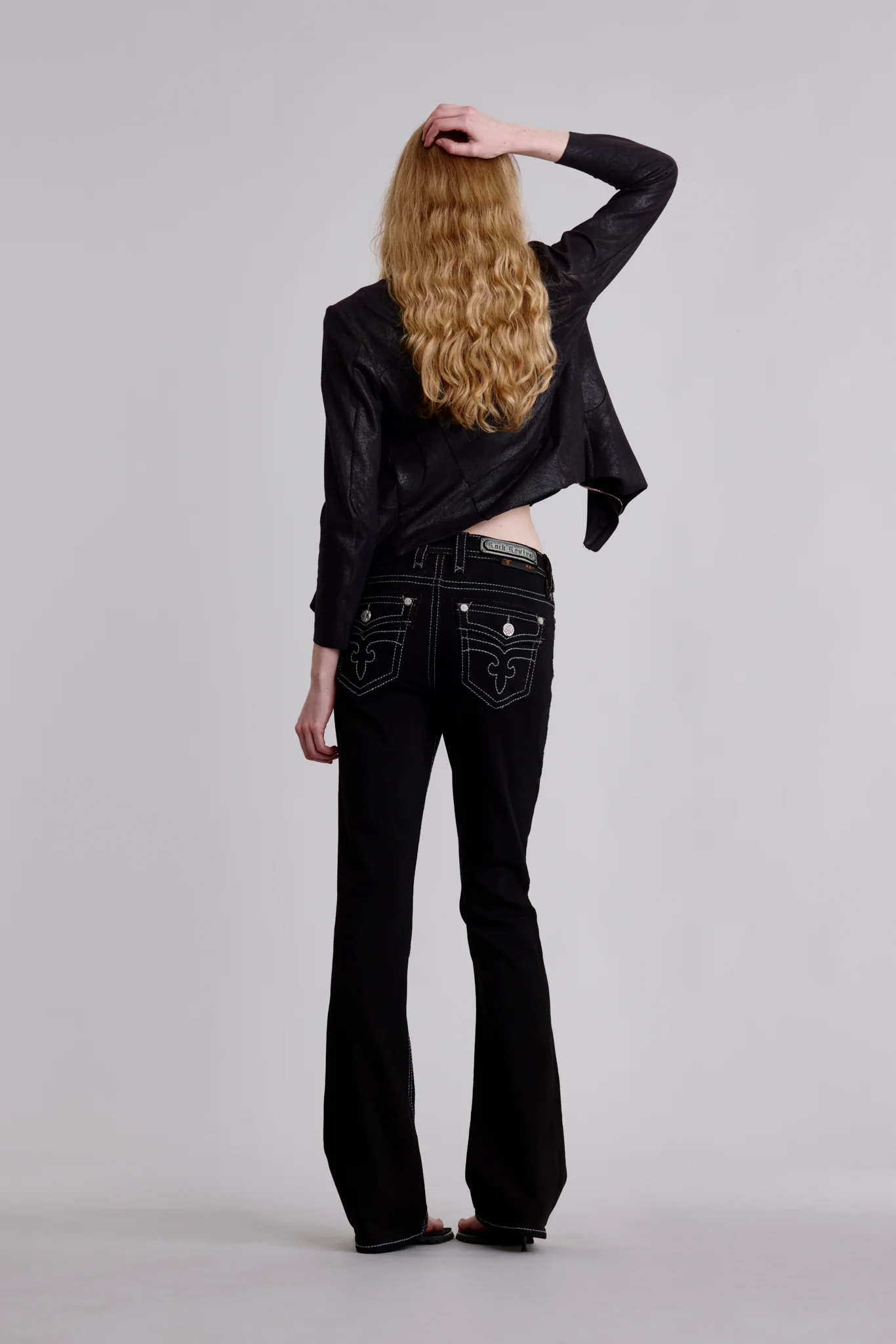 Lana Bootcut Jeans in Black - Image 2