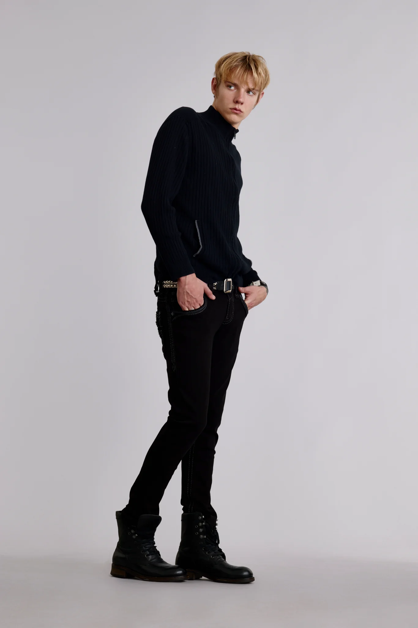 Lunar Rock Alt Straight Jeans in Black - Image 4