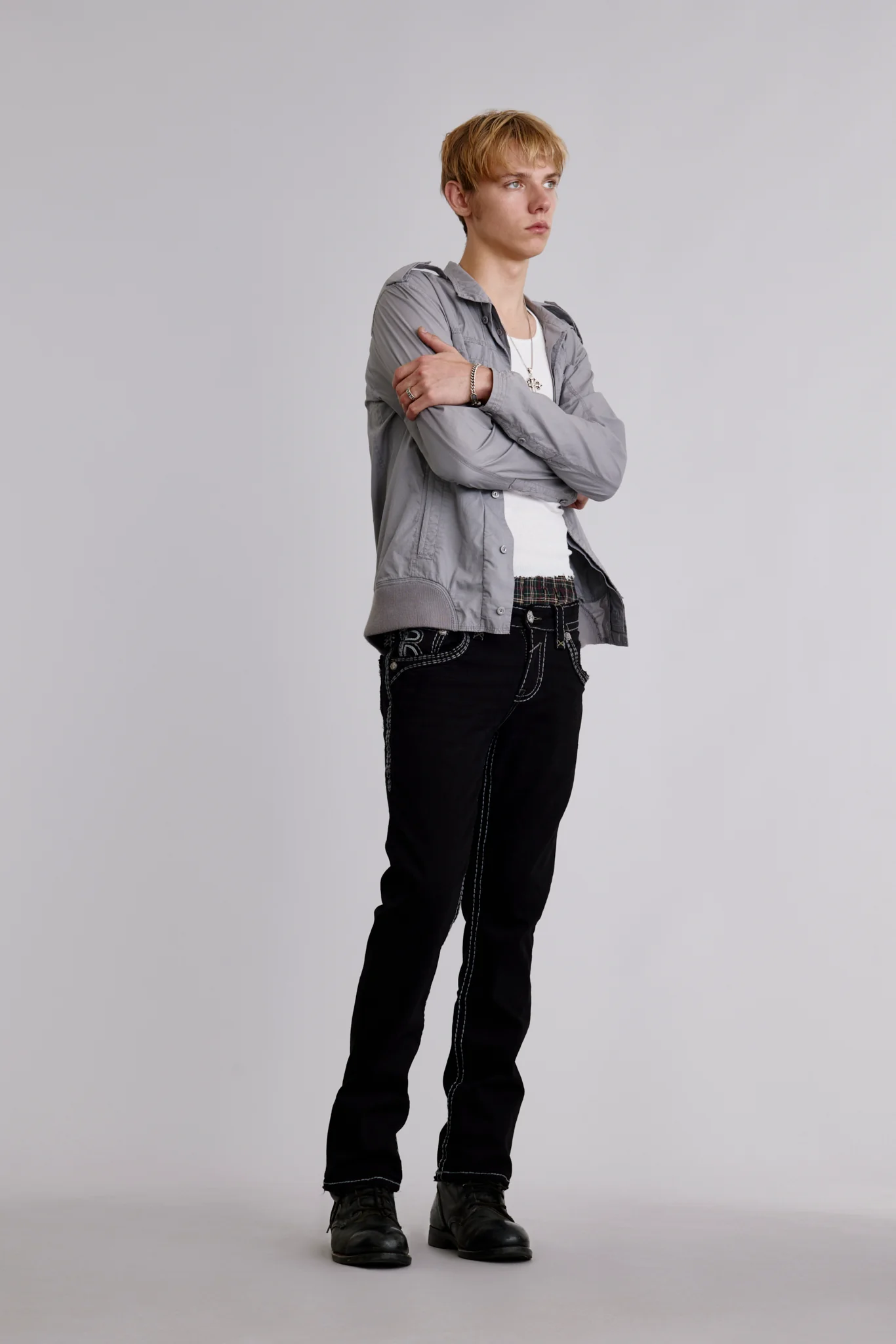 Louis Straight Jeans in Black