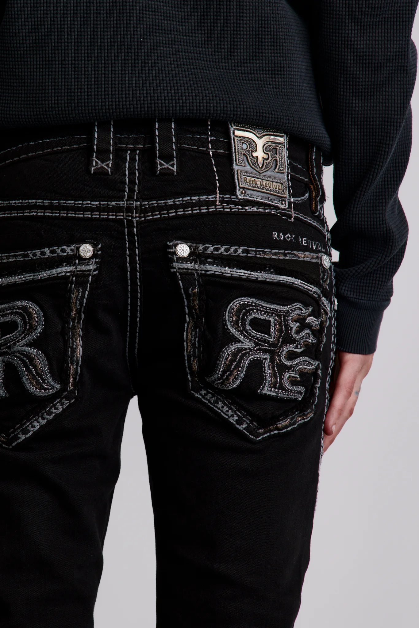 Hektor Alt Straight Jeans in Black - Image 2