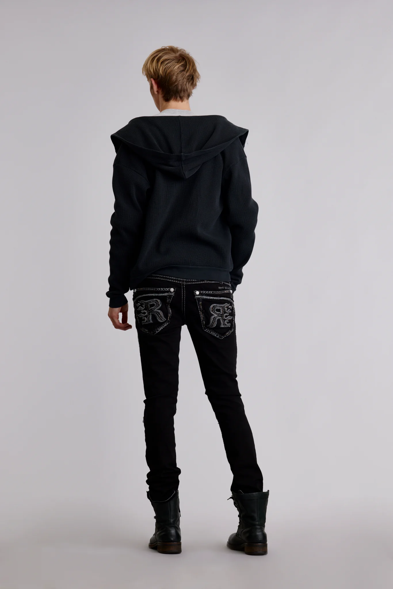 Hektor Alt Straight Jeans in Black - Image 3