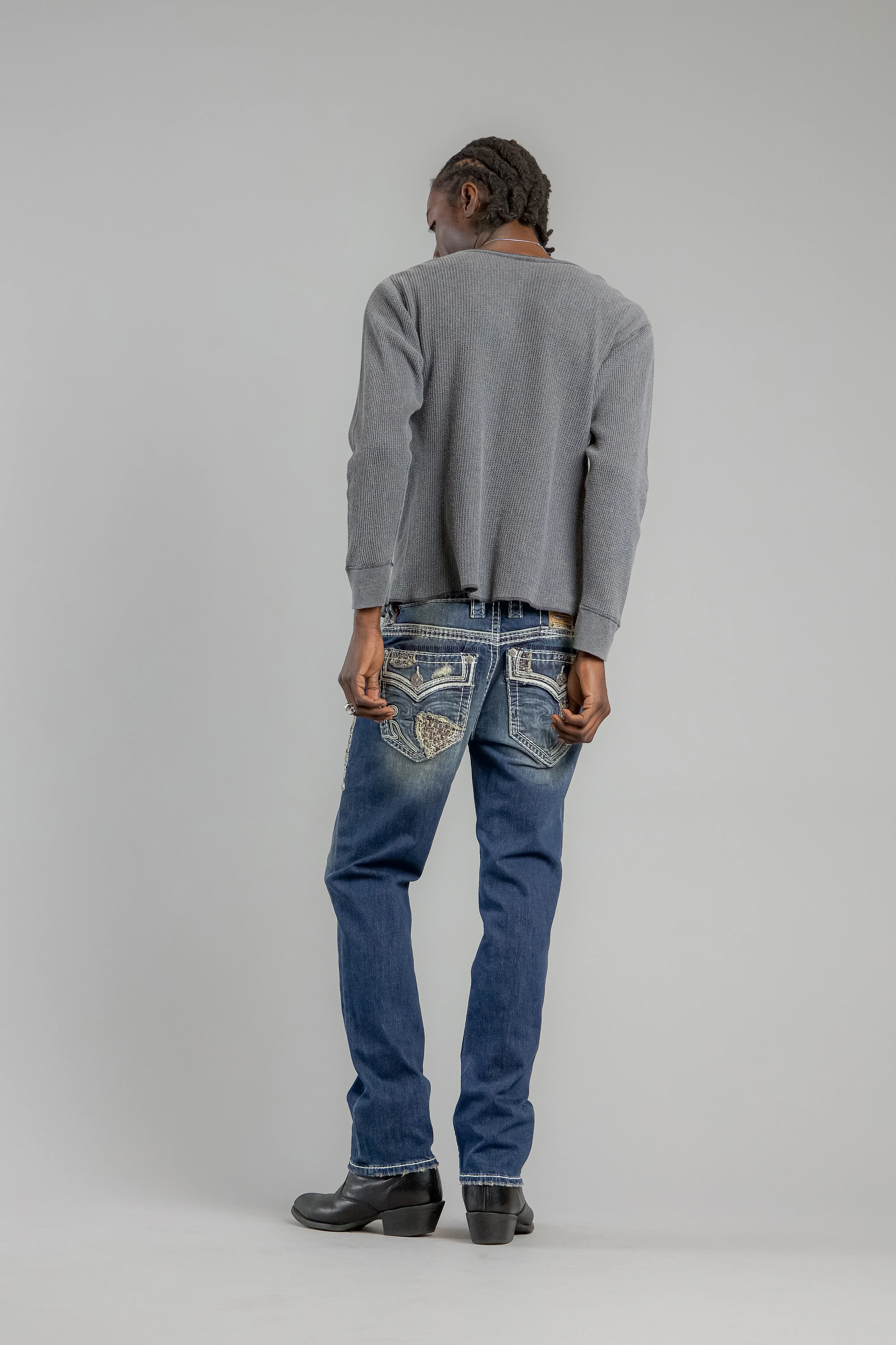 Mckay Straight Jeans In Dark Blue