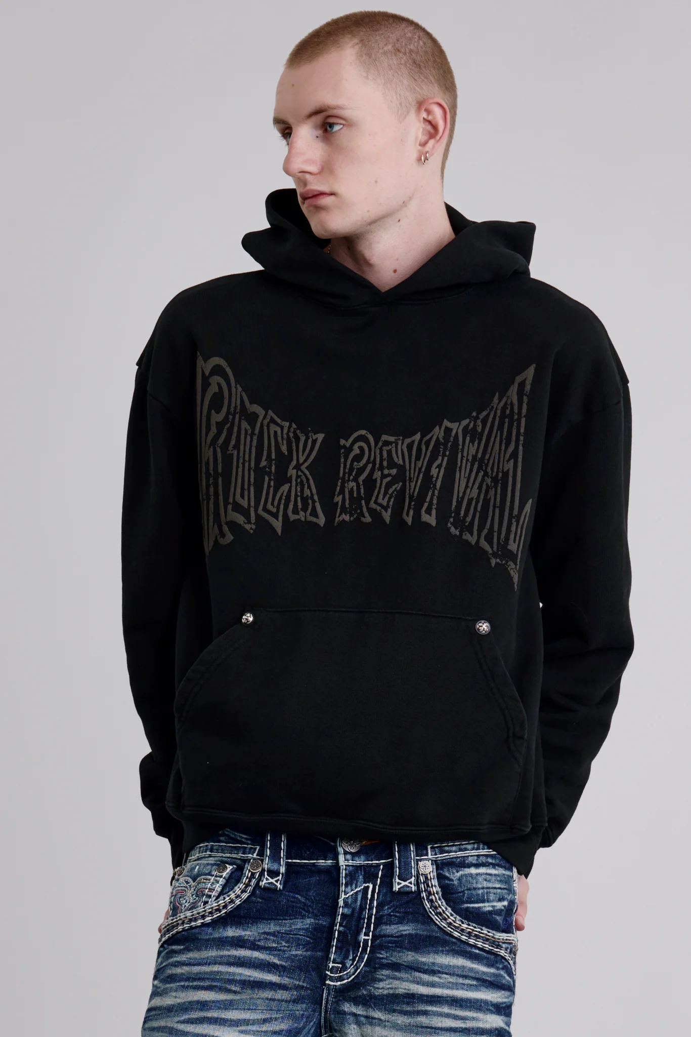 Soundwave Hoodie in Black/Gray