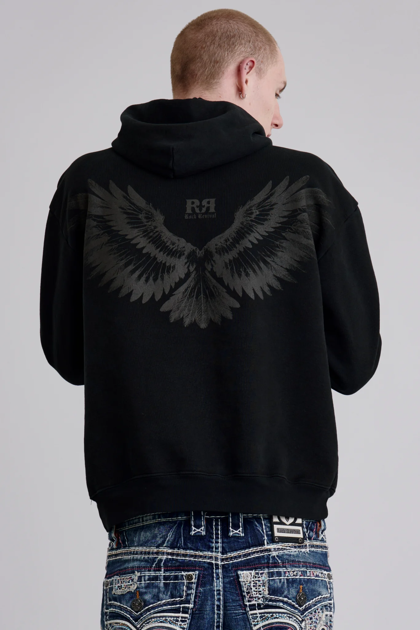 Soundwave Hoodie in Black/Gray - Image 2