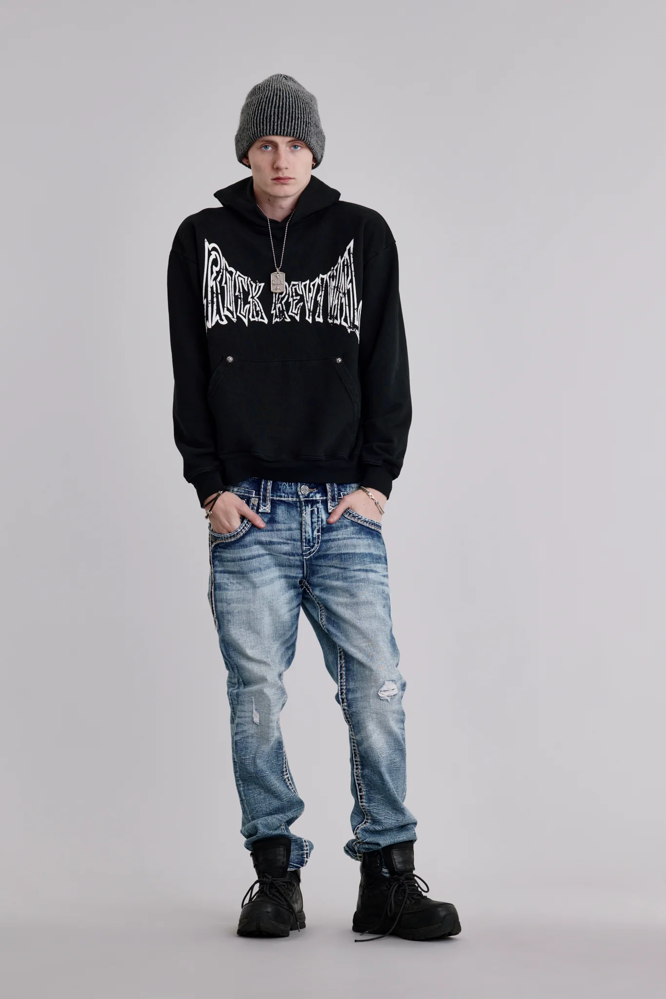 Soundwave Hoodie in Black/White