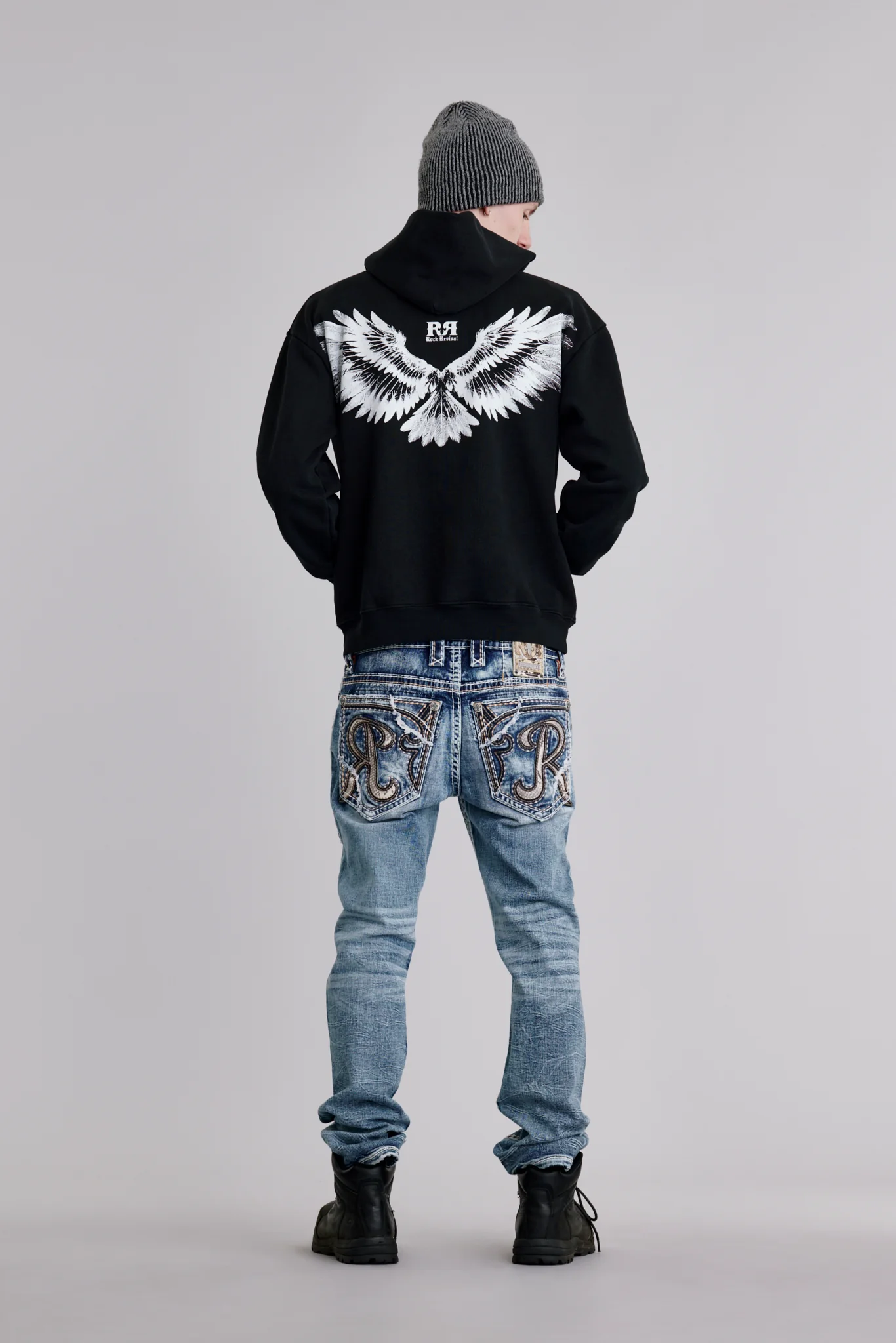 Soundwave Hoodie in Black/White - Image 2