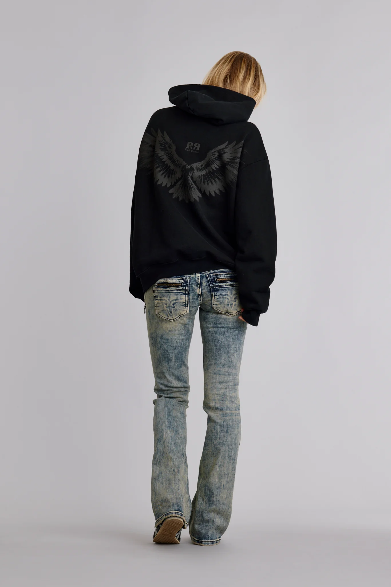 Soundwave Hoodie in Black/Gray (W)