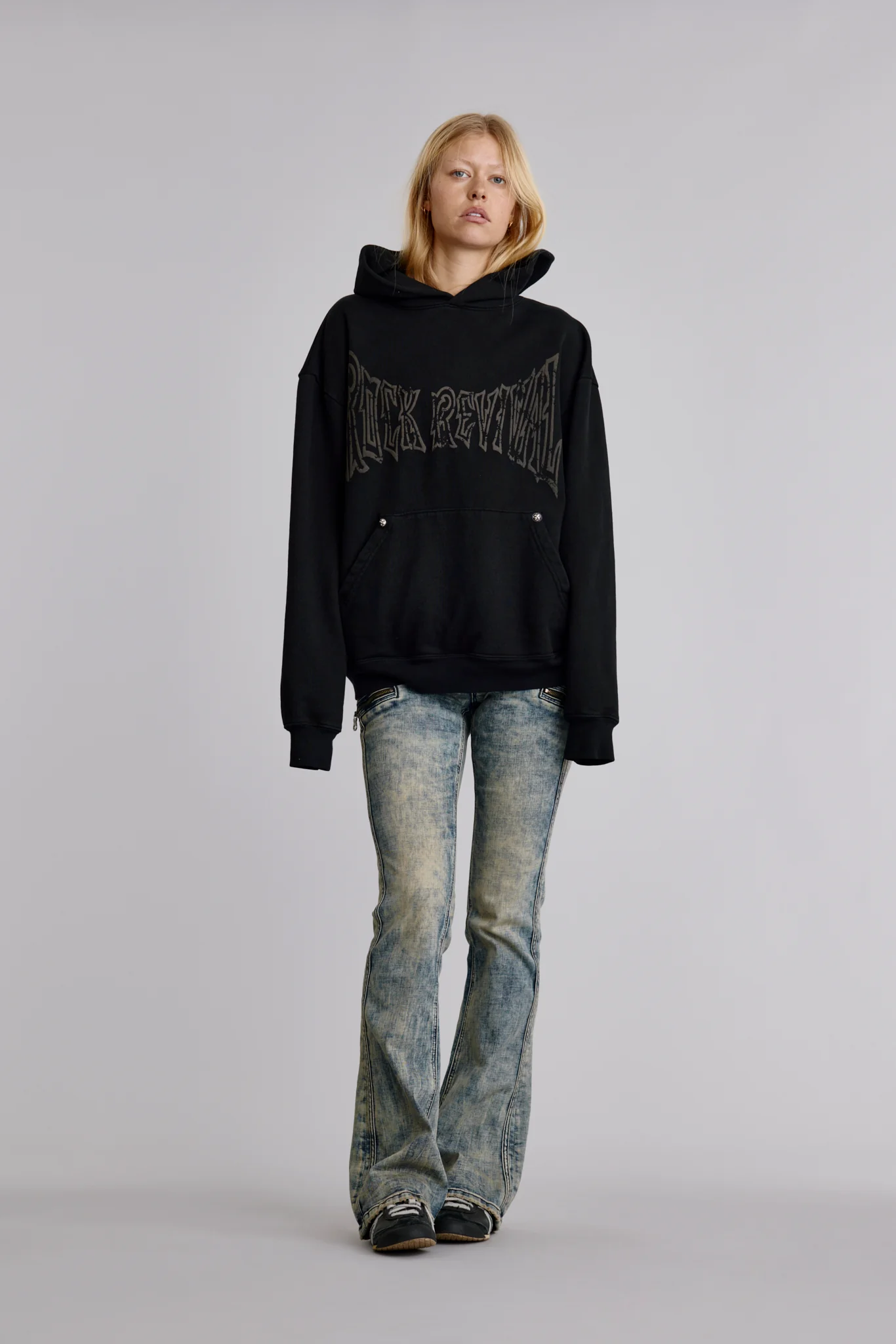Soundwave Hoodie in Black/Gray (W) - Image 2