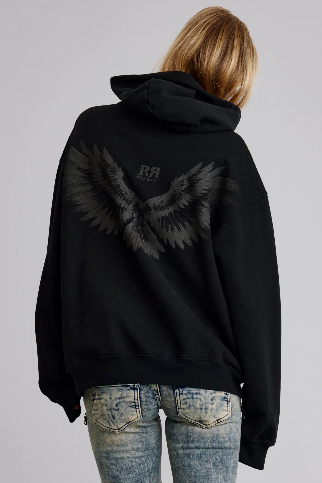 Soundwave Hoodie in Black/Gray (W) - Image 3