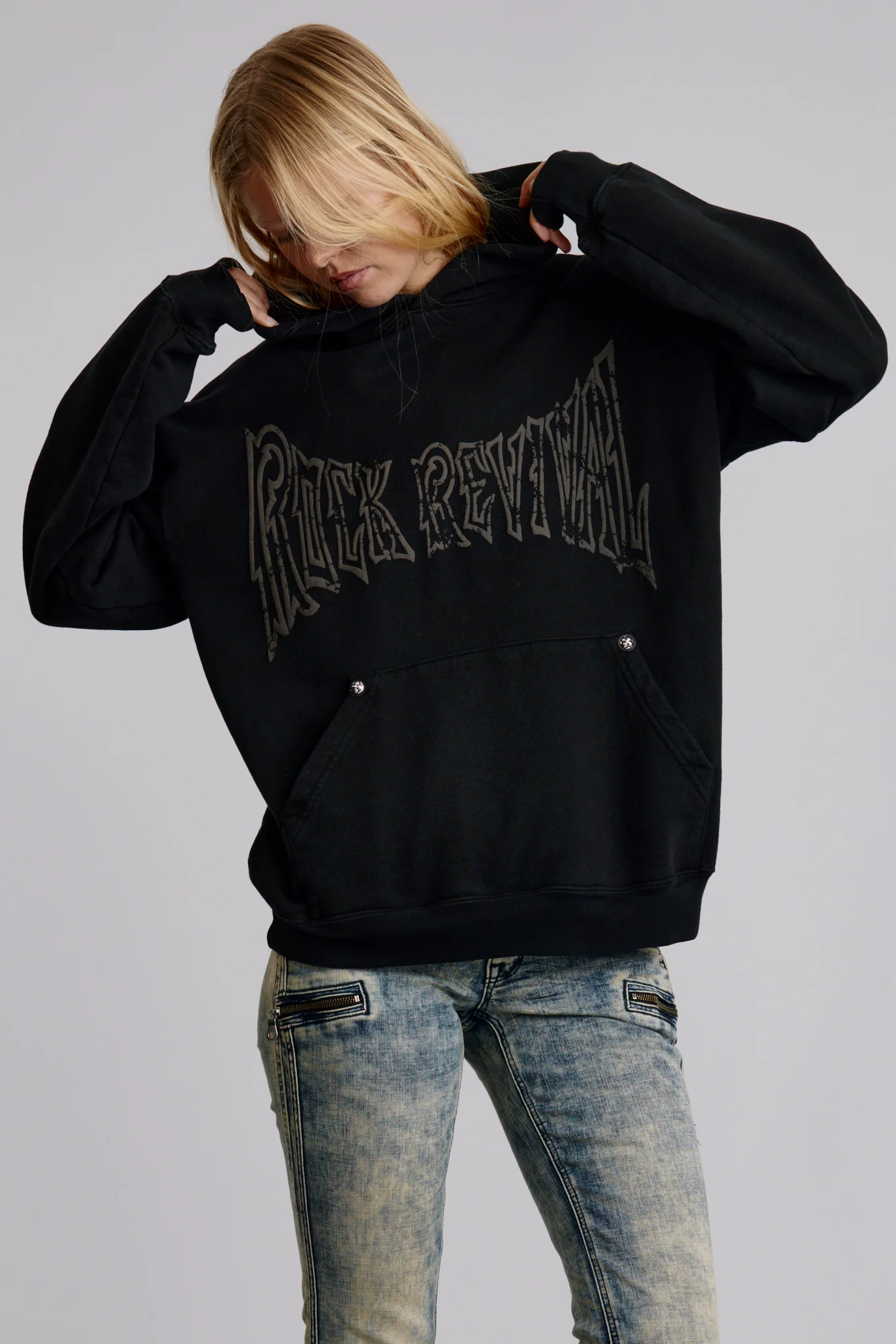 Soundwave Hoodie in Black/Gray (W) - Image 4
