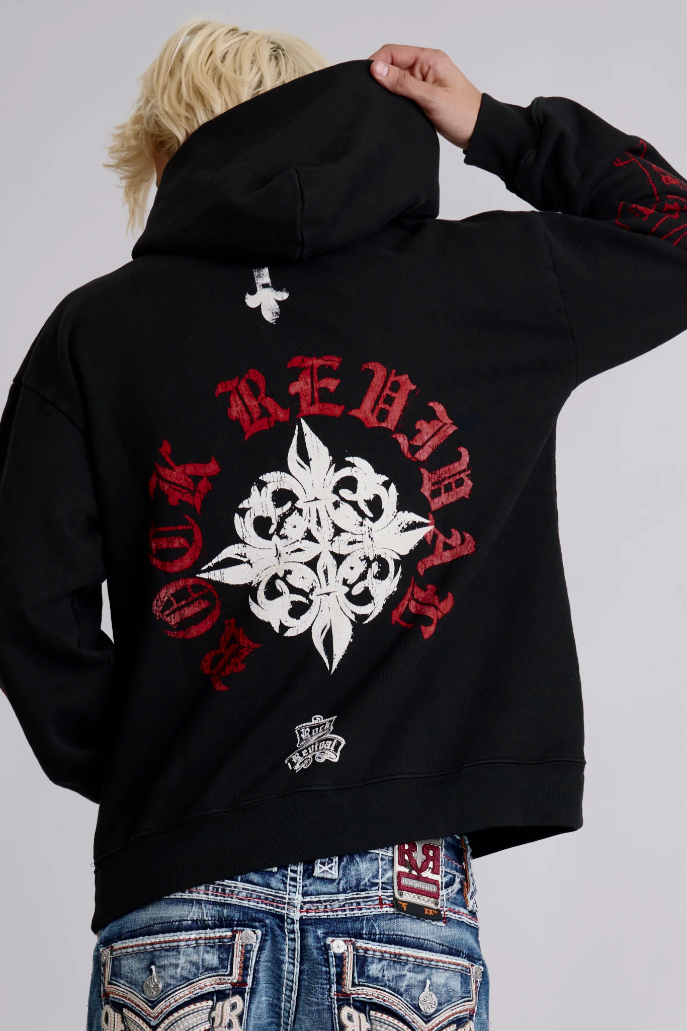 Infernal Fleur Hoodie in Black - Image 2