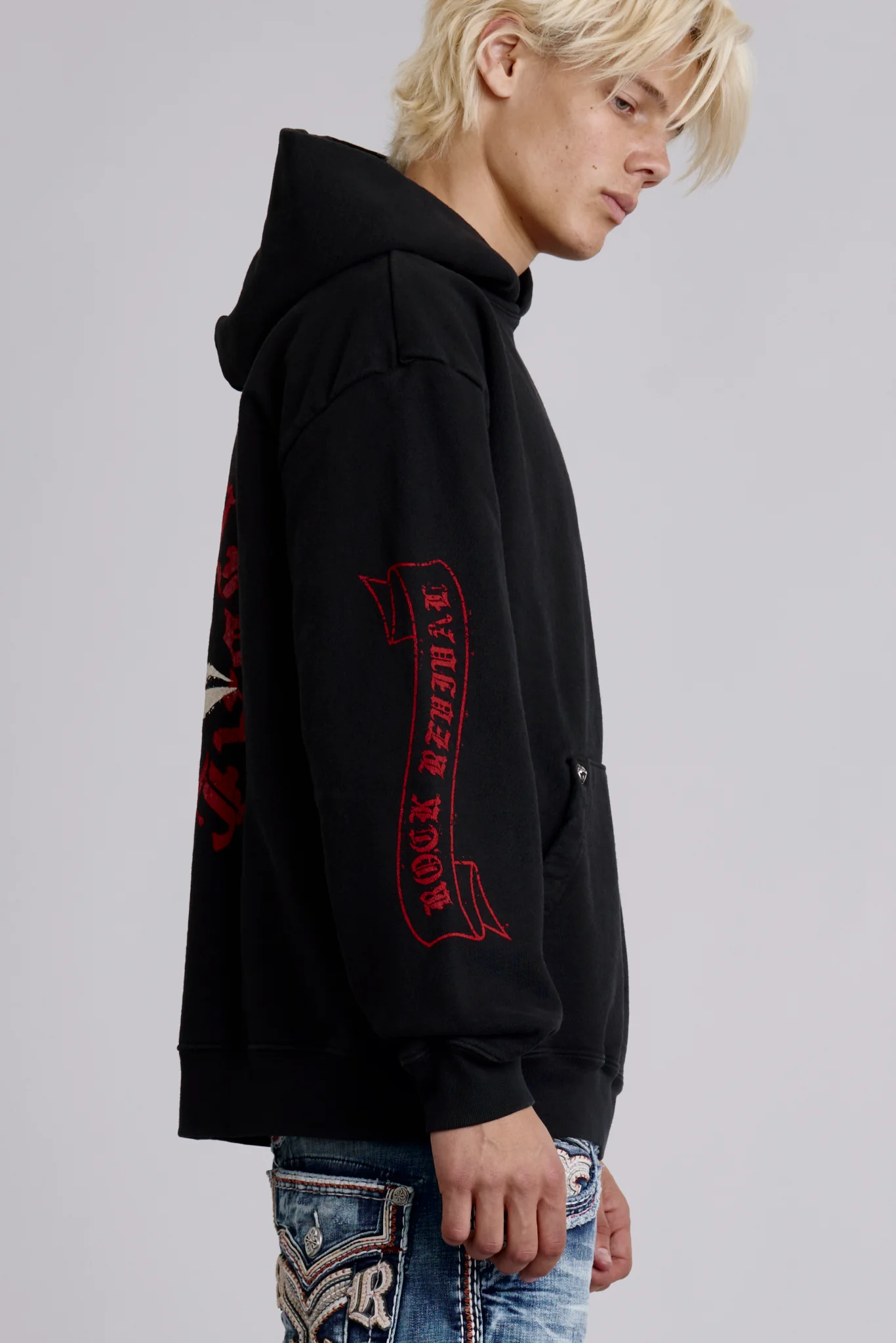 Infernal Fleur Hoodie in Black - Image 3