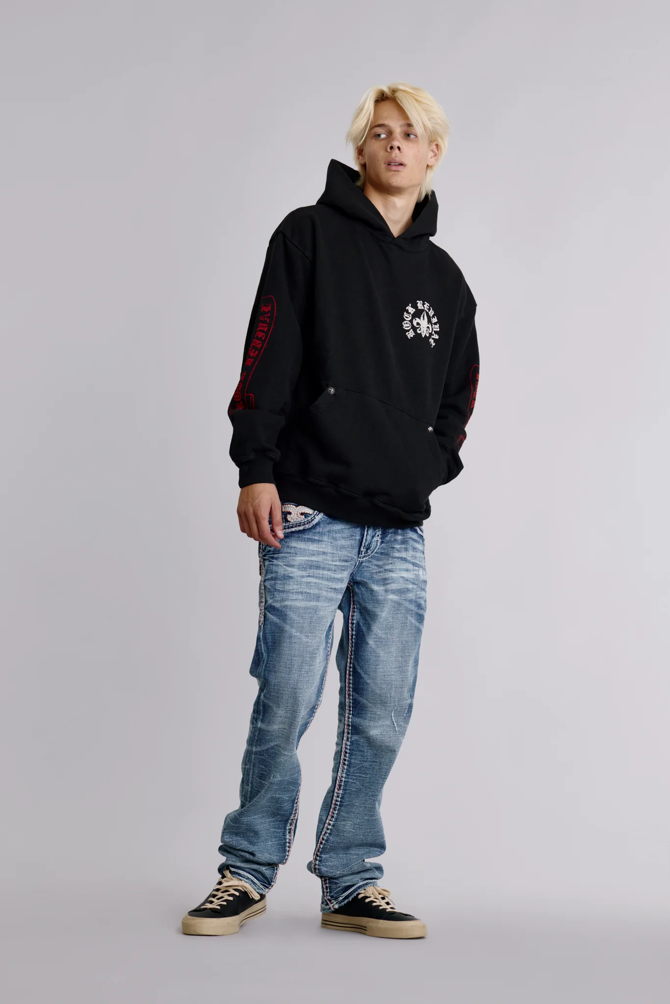 Infernal Fleur Hoodie in Black - Image 4